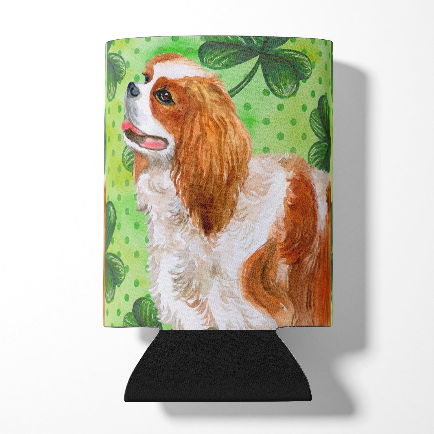 Cavalier Spaniel St Patrick's Can or Bottle Hugger BB9837CC  the-store.com.