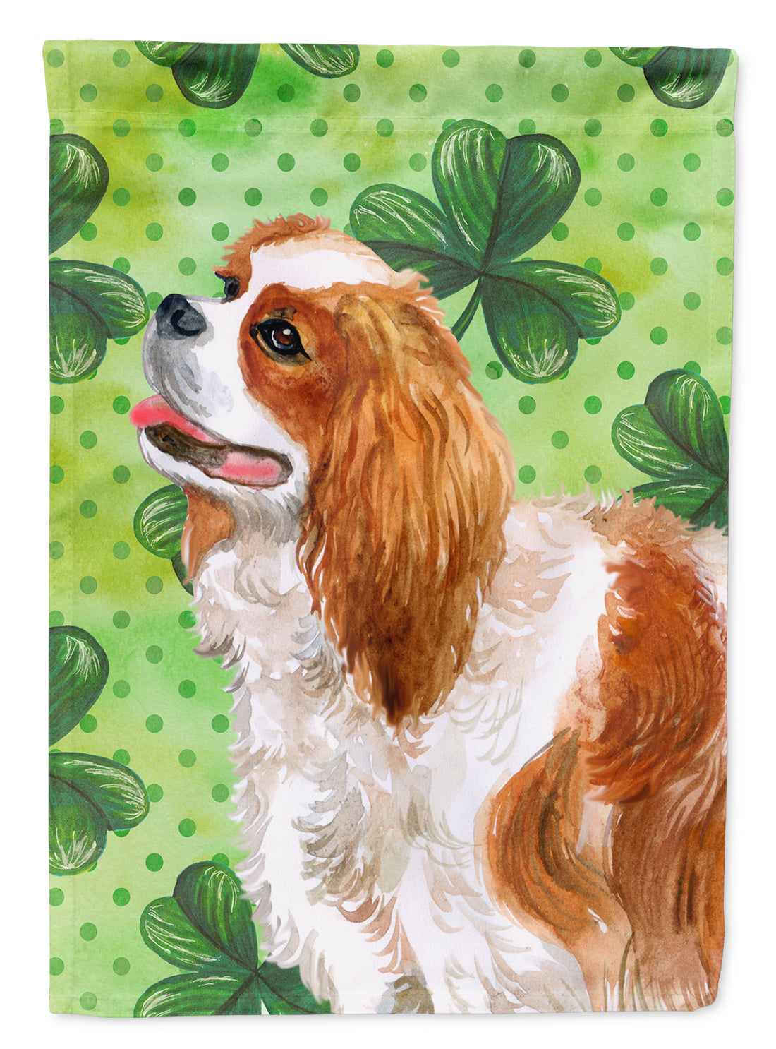 Cavalier Spaniel St Patrick&#39;s Flag Canvas House Size BB9837CHF  the-store.com.