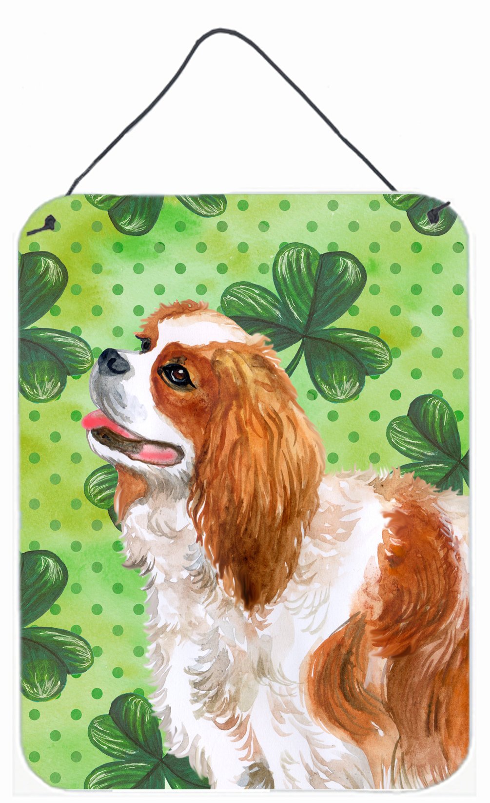 Cavalier Spaniel St Patrick&#39;s Wall or Door Hanging Prints BB9837DS1216 by Caroline&#39;s Treasures