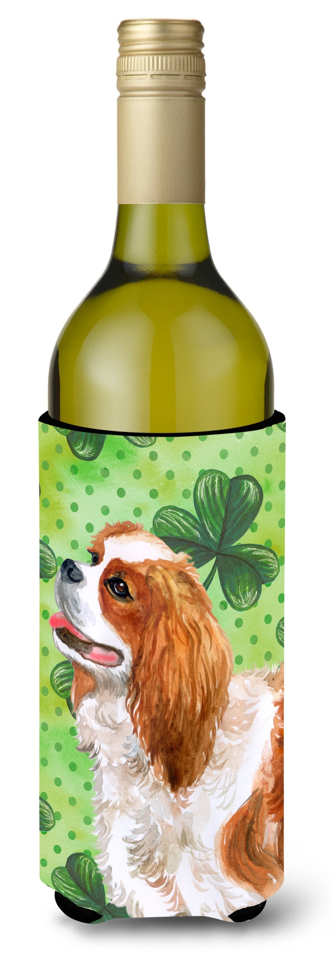 Cavalier Spaniel St Patrick's Wine Bottle Beverge Insulator Hugger BB9837LITERK by Caroline's Treasures