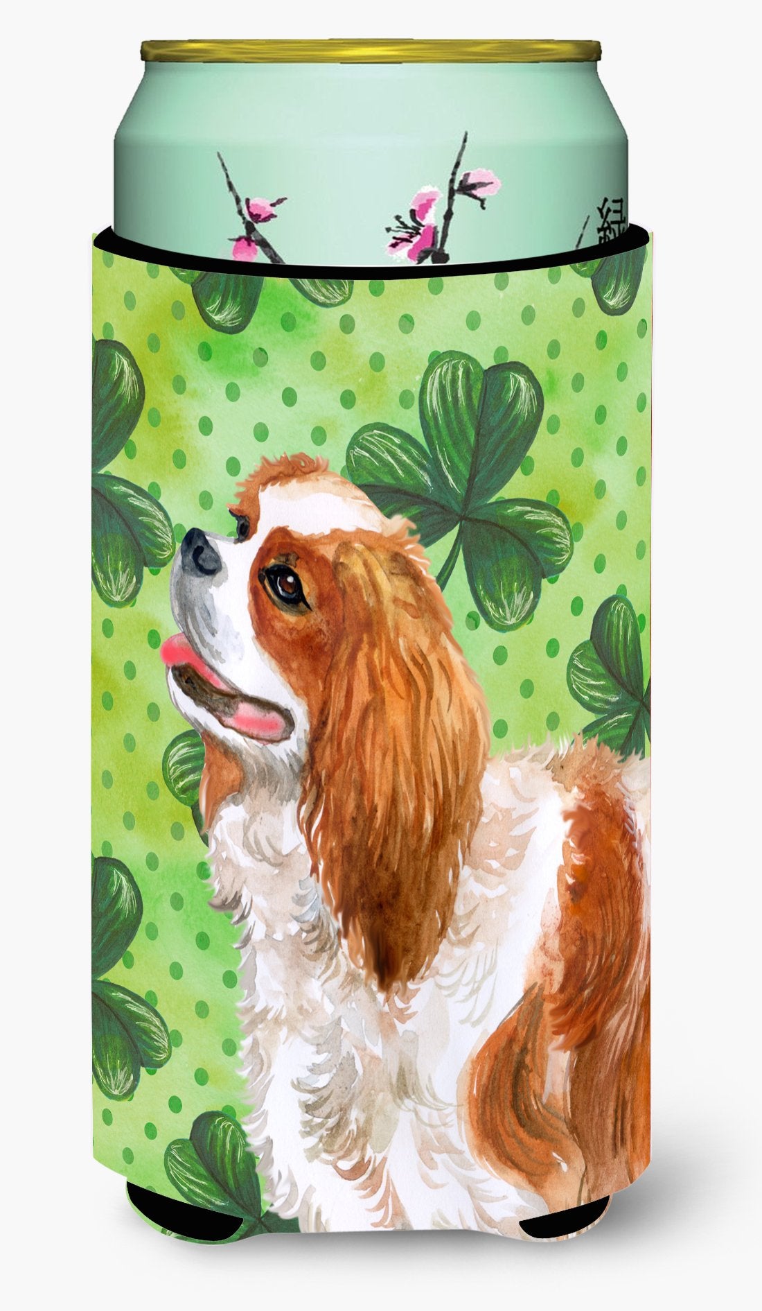 Cavalier Spaniel St Patrick's Tall Boy Beverage Insulator Hugger BB9837TBC by Caroline's Treasures