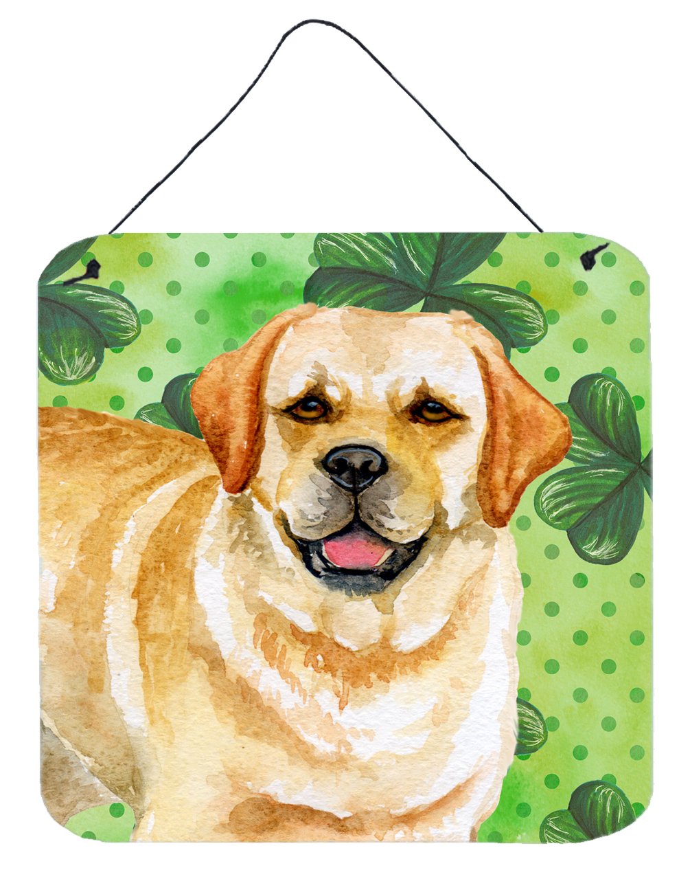 Golden Retriever St Patrick&#39;s Wall or Door Hanging Prints BB9838DS66 by Caroline&#39;s Treasures