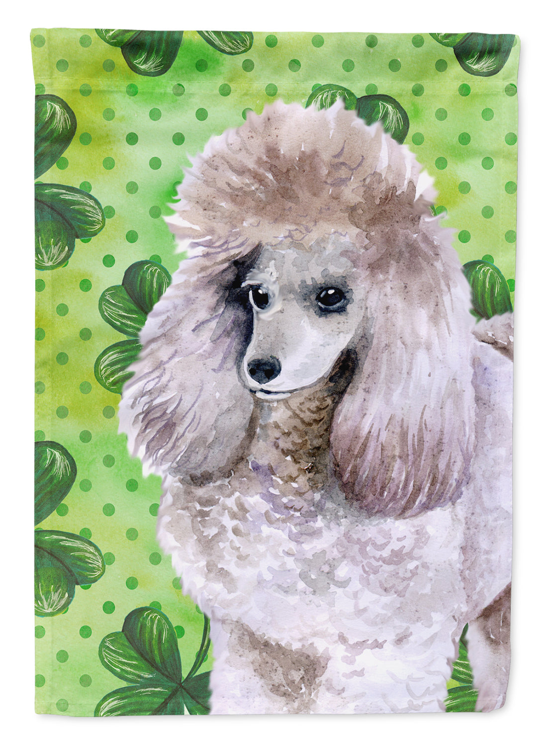 Poodle St Patrick's Flag Garden Size BB9839GF  the-store.com.