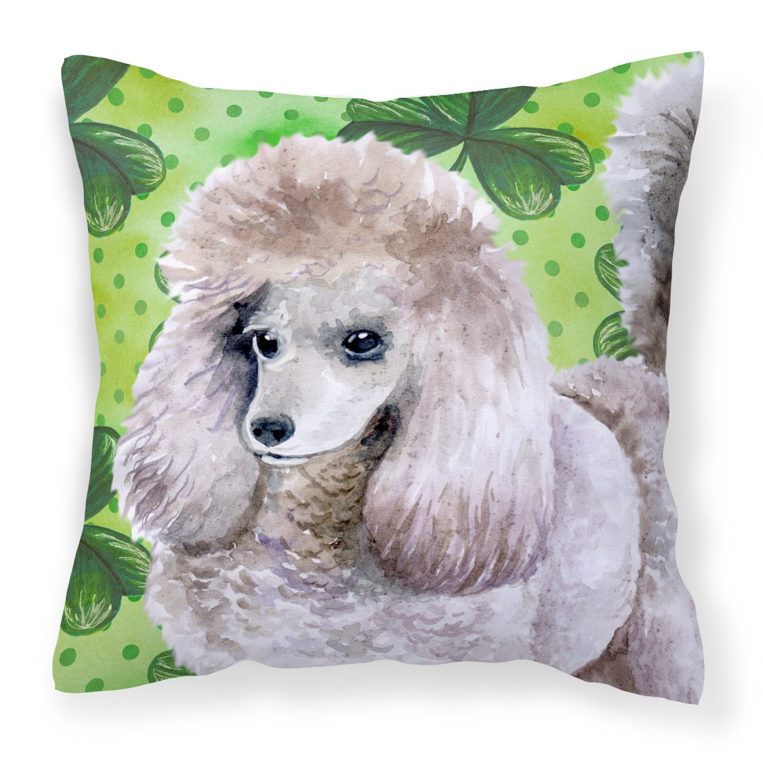 Poodle St Patrick's Fabric Decorative Pillow BB9839PW1818 by Caroline's Treasures