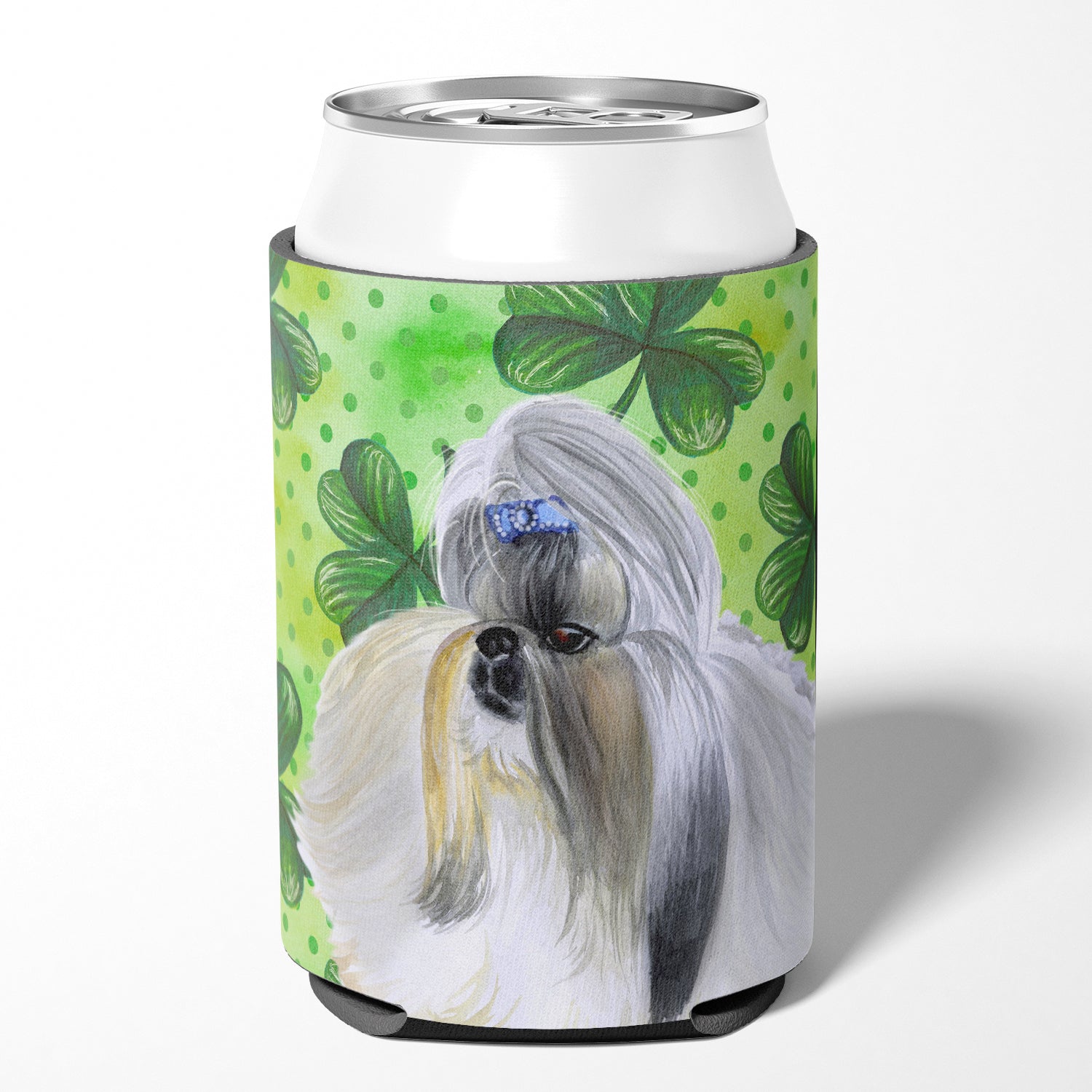 Shih Tzu St Patrick's Can or Bottle Hugger BB9840CC  the-store.com.