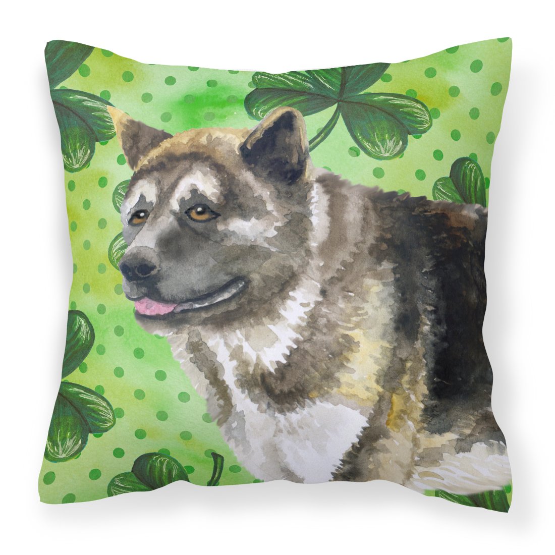 American Akita St Patrick's Fabric Decorative Pillow BB9843PW1818 by Caroline's Treasures