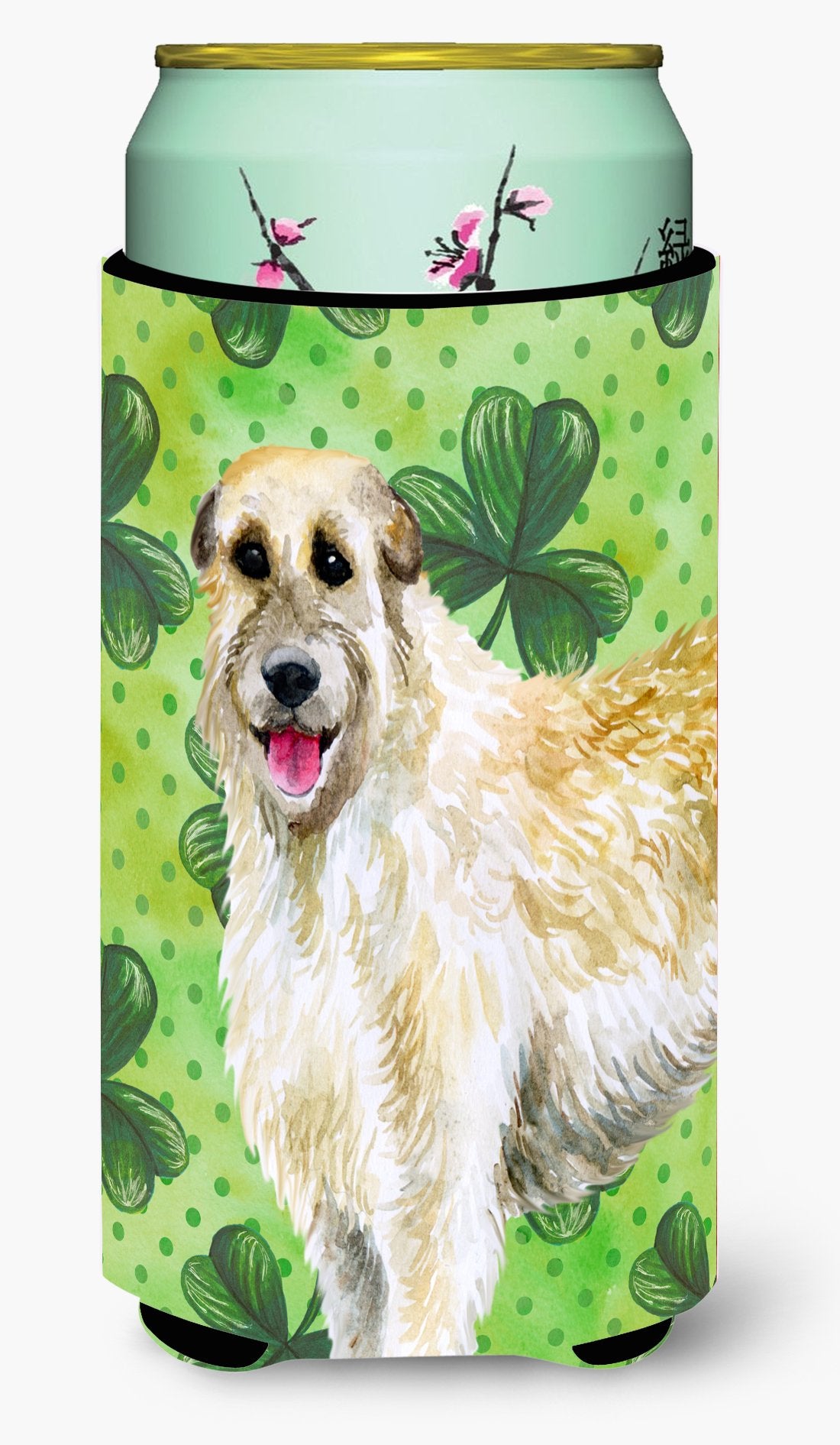 Irish Wolfhound St Patrick's Tall Boy Beverage Insulator Hugger BB9844TBC by Caroline's Treasures