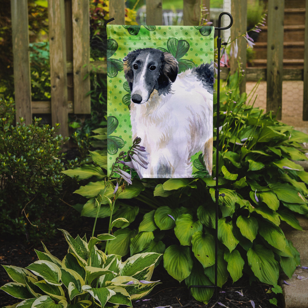 Borzoi St Patrick's Flag Garden Size BB9846GF  the-store.com.