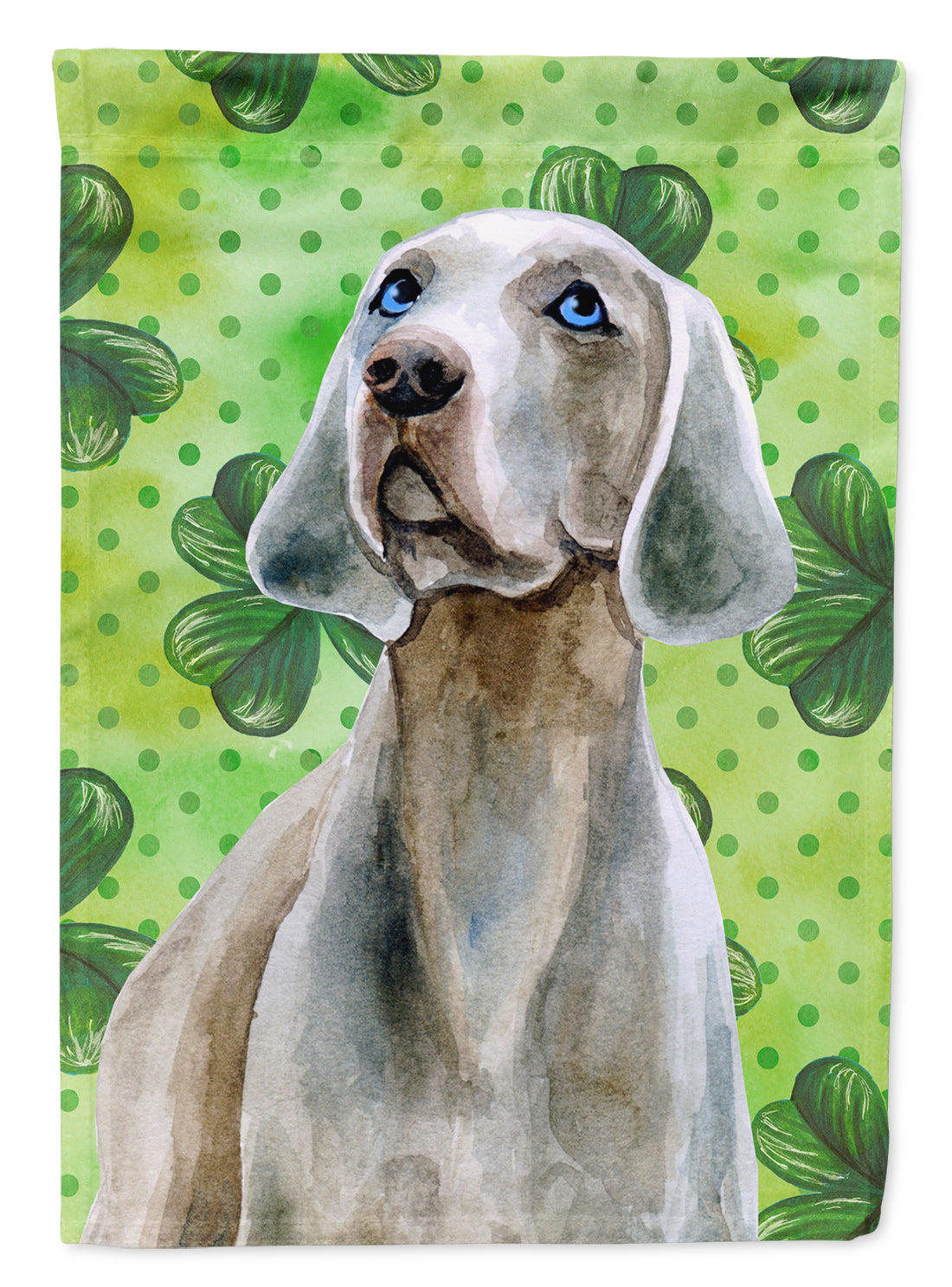 Weimaraner St Patrick&#39;s Flag Garden Size BB9848GF  the-store.com.