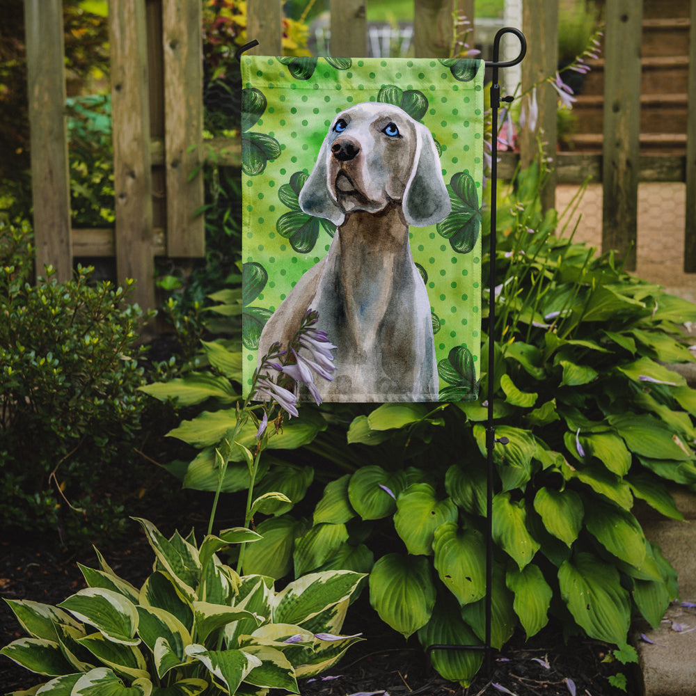 Weimaraner St Patrick's Flag Garden Size BB9848GF  the-store.com.