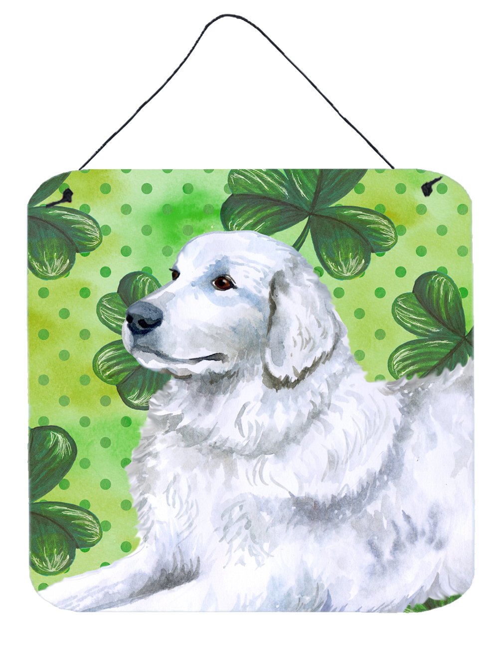 Maremma Sheepdog St Patrick&#39;s Wall or Door Hanging Prints BB9849DS66 by Caroline&#39;s Treasures