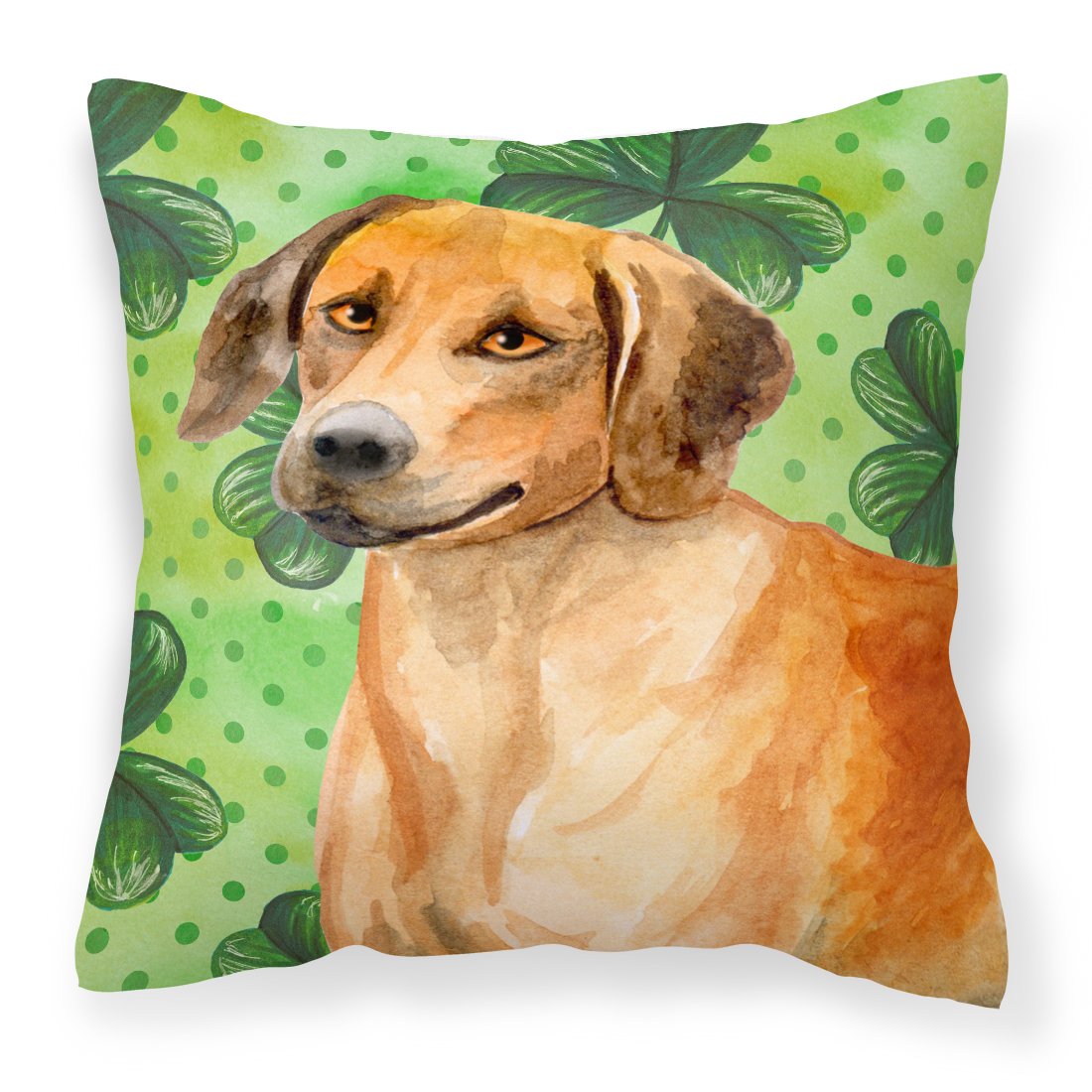 Rhodesian Ridgeback St Patrick&#39;s Fabric Decorative Pillow BB9850PW1818 by Caroline&#39;s Treasures