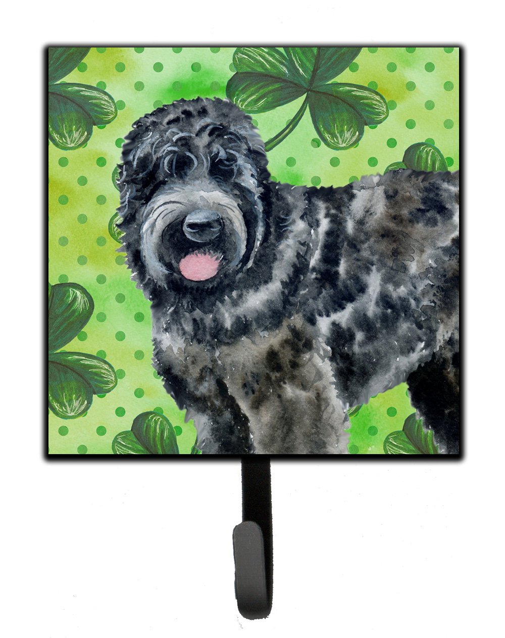 Black Russian Terrier St Patrick&#39;s Leash or Key Holder BB9851SH4 by Caroline&#39;s Treasures