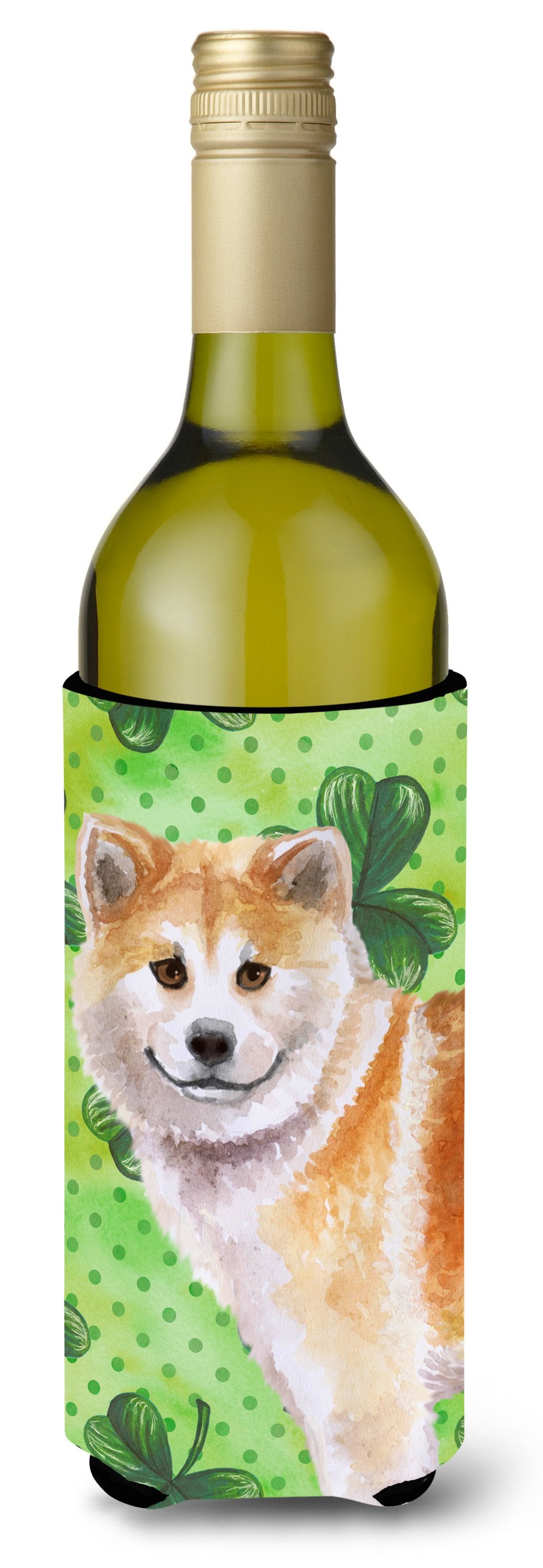 Shiba Inu St Patrick's Wine Bottle Beverge Insulator Hugger BB9852LITERK by Caroline's Treasures