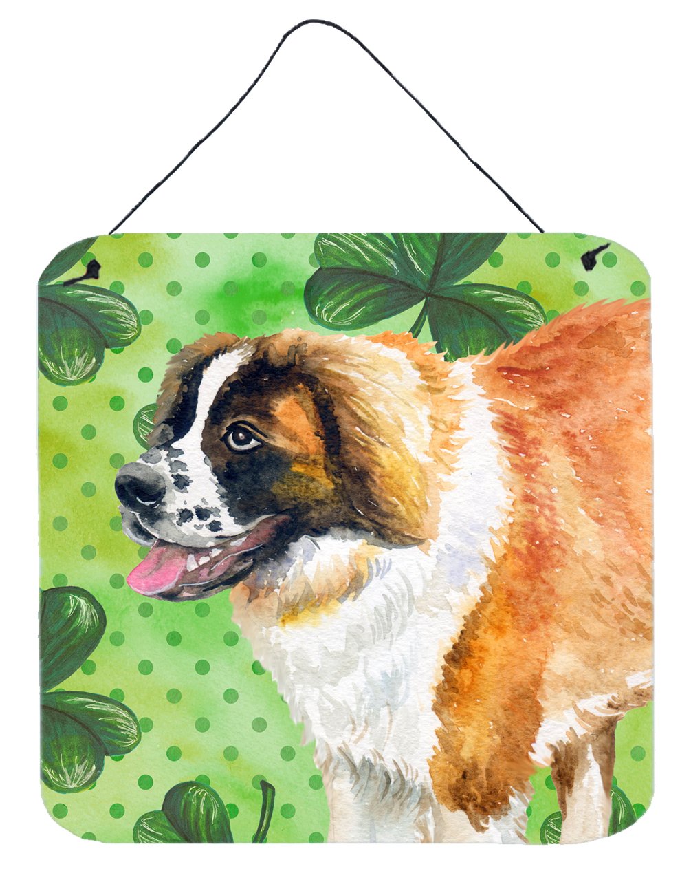 Saint Bernard St Patrick's Wall or Door Hanging Prints BB9853DS66 by Caroline's Treasures