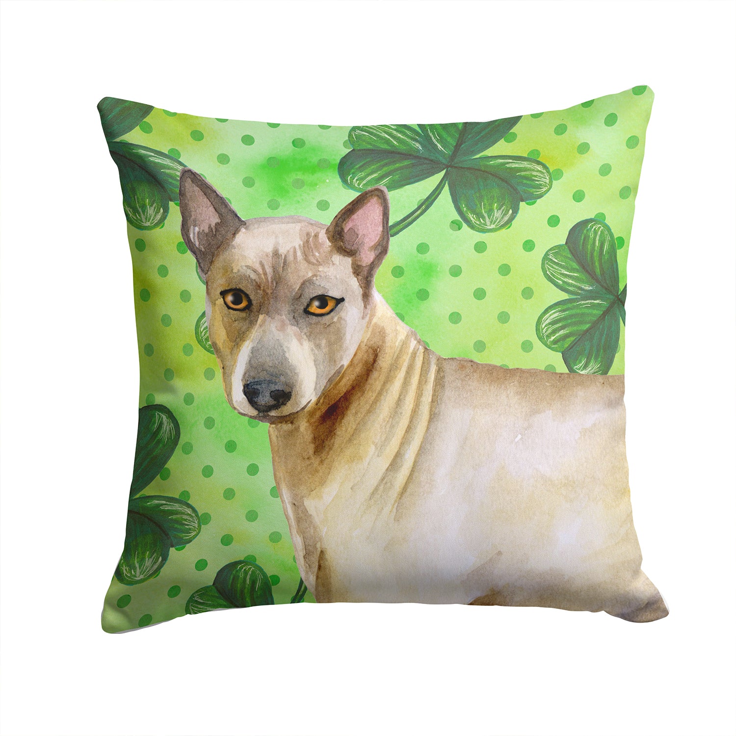 Thai Ridgeback St Patrick's Fabric Decorative Pillow BB9854PW1414 - the-store.com