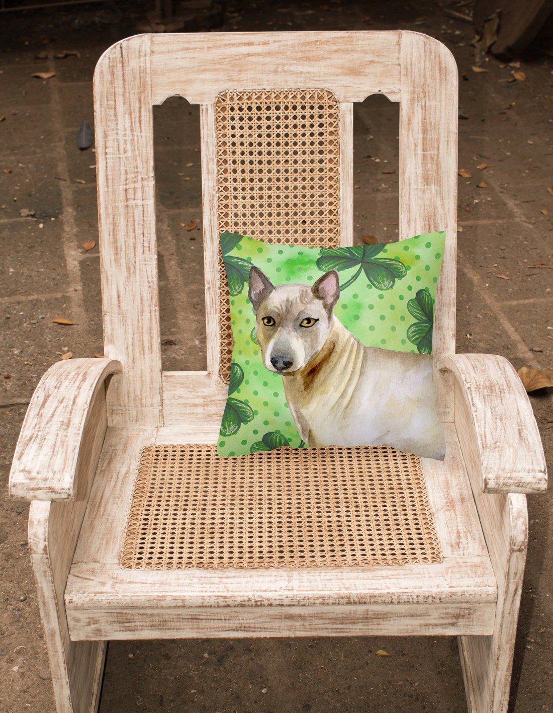 Thai Ridgeback St Patrick's Fabric Decorative Pillow BB9854PW1818 by Caroline's Treasures