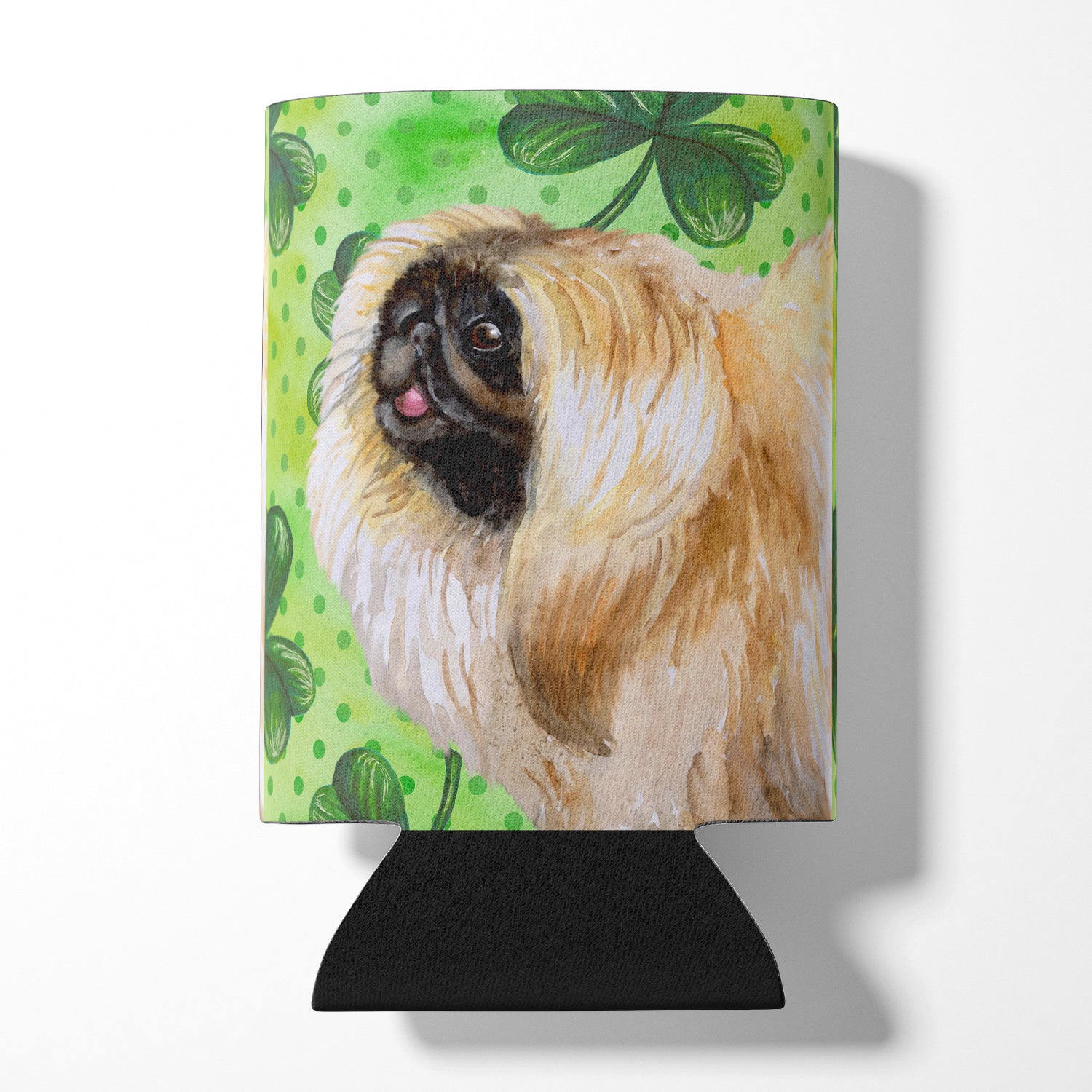 Pekingese St Patrick's Can or Bottle Hugger BB9855CC  the-store.com.