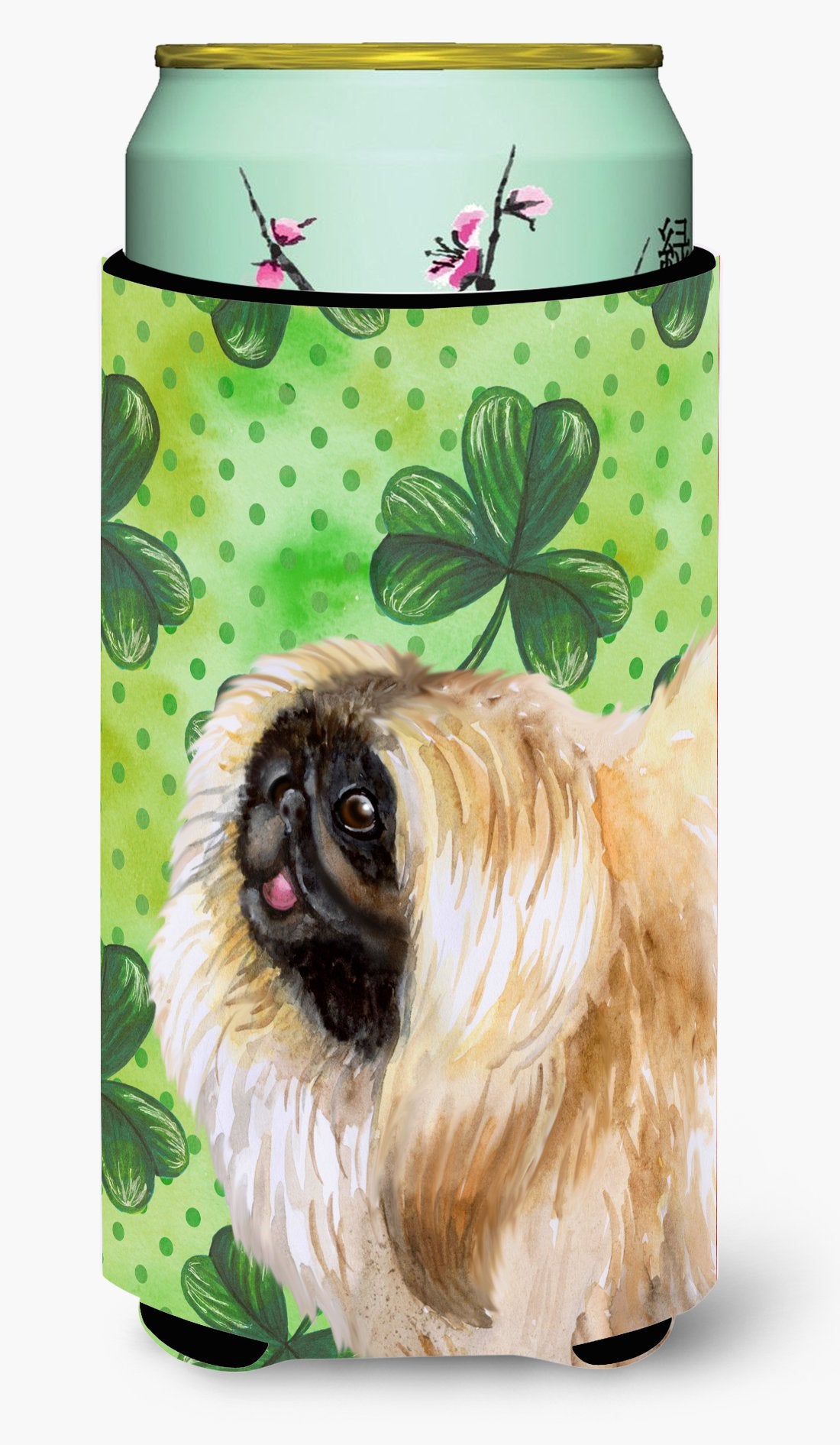 Pekingese St Patrick's Tall Boy Beverage Insulator Hugger BB9855TBC by Caroline's Treasures