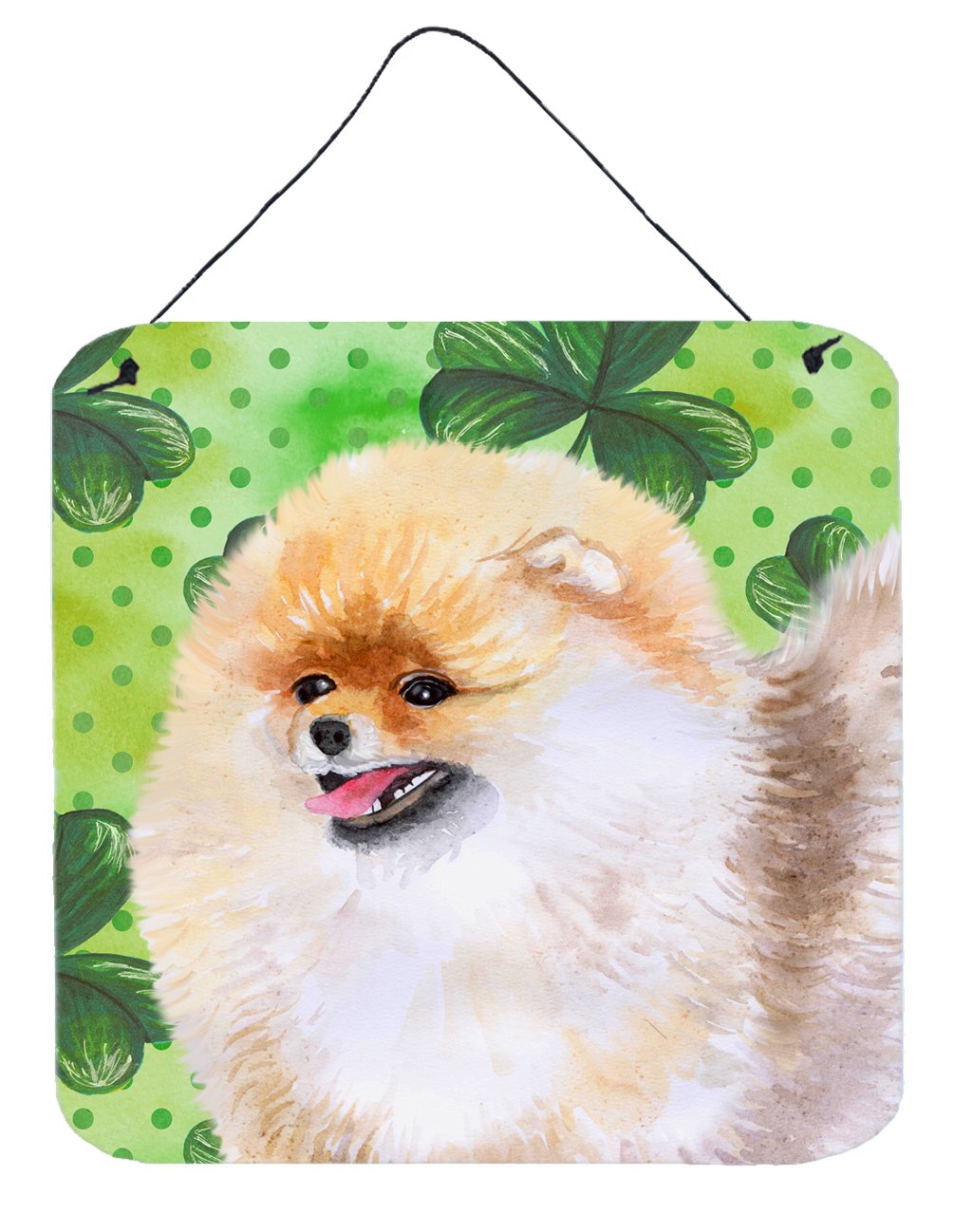 Pomeranian St Patrick's Wall or Door Hanging Prints BB9856DS66 by Caroline's Treasures