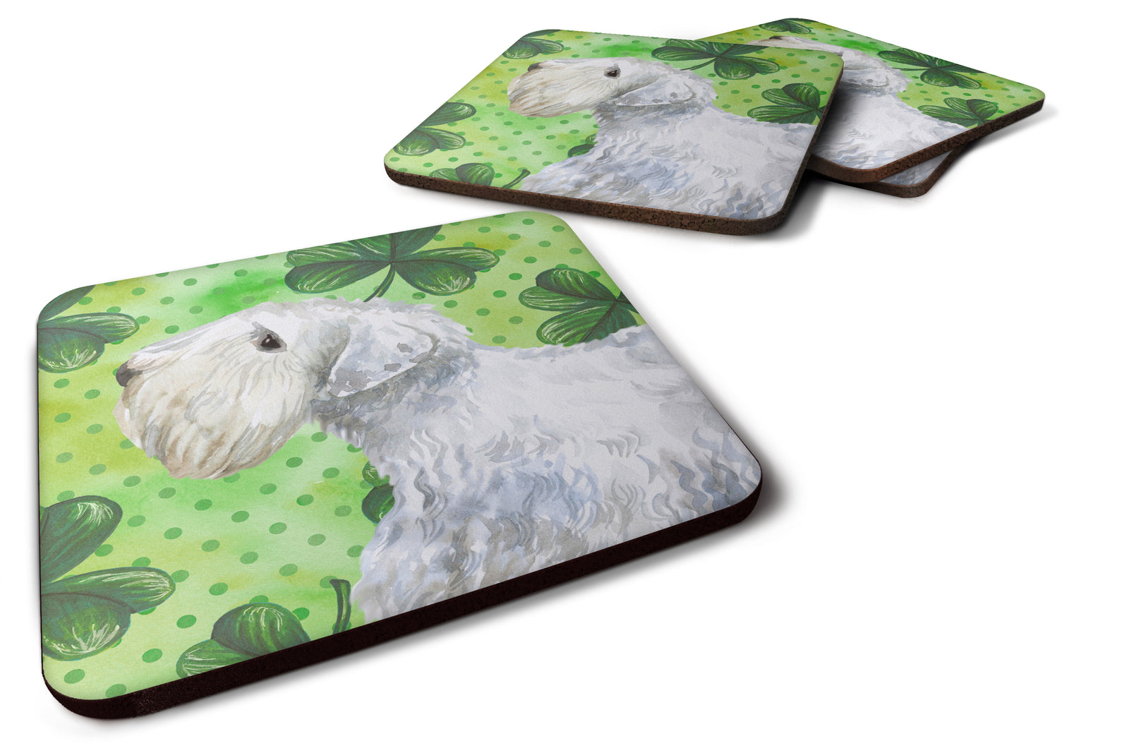 Sealyham Terrier St Patrick's Foam Coaster Set of 4 BB9858FC - the-store.com