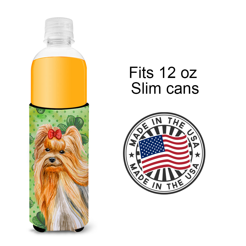 Yorkshire Terrier St Patrick's  Ultra Hugger for slim cans BB9859MUK  the-store.com.