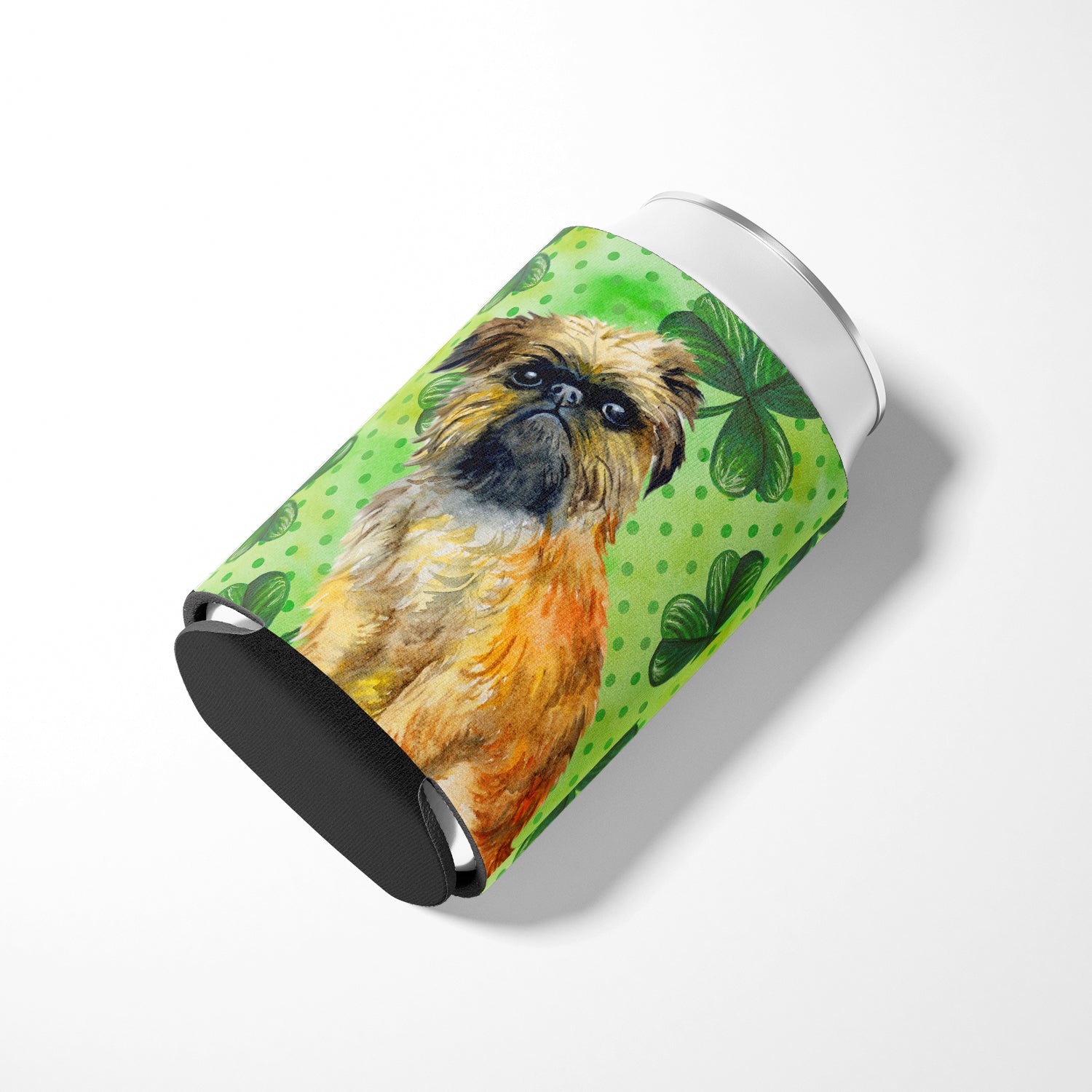 Brussels Griffon St Patrick's Can or Bottle Hugger BB9861CC  the-store.com.