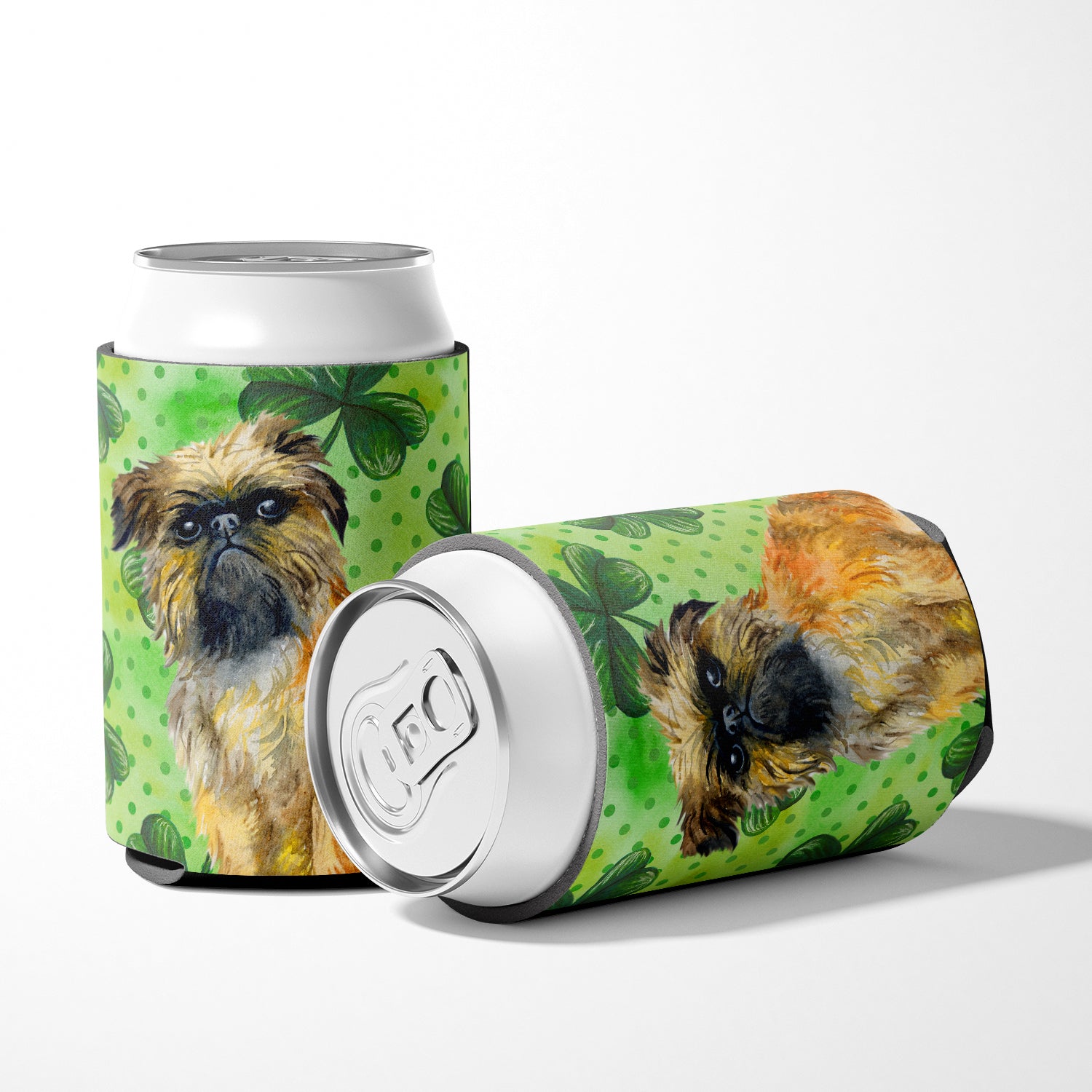 Brussels Griffon St Patrick's Can or Bottle Hugger BB9861CC  the-store.com.