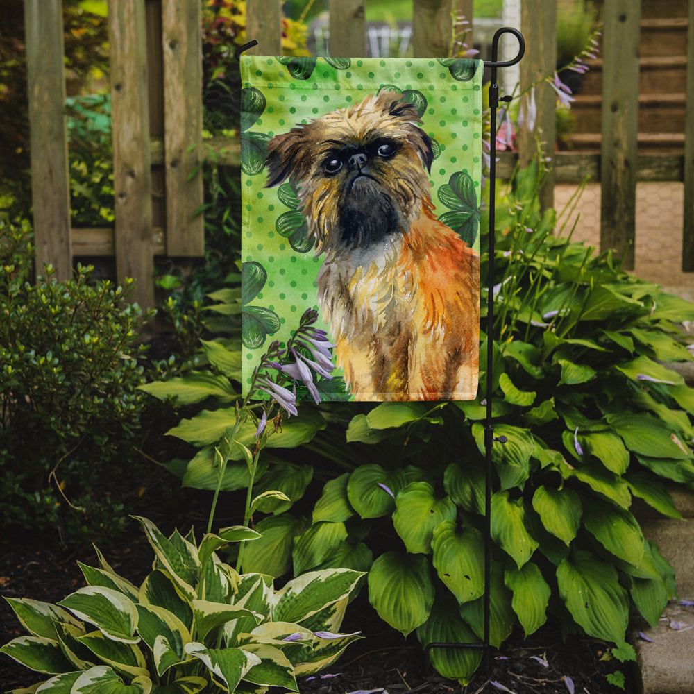 Brussels Griffon St Patrick's Flag Garden Size BB9861GF  the-store.com.