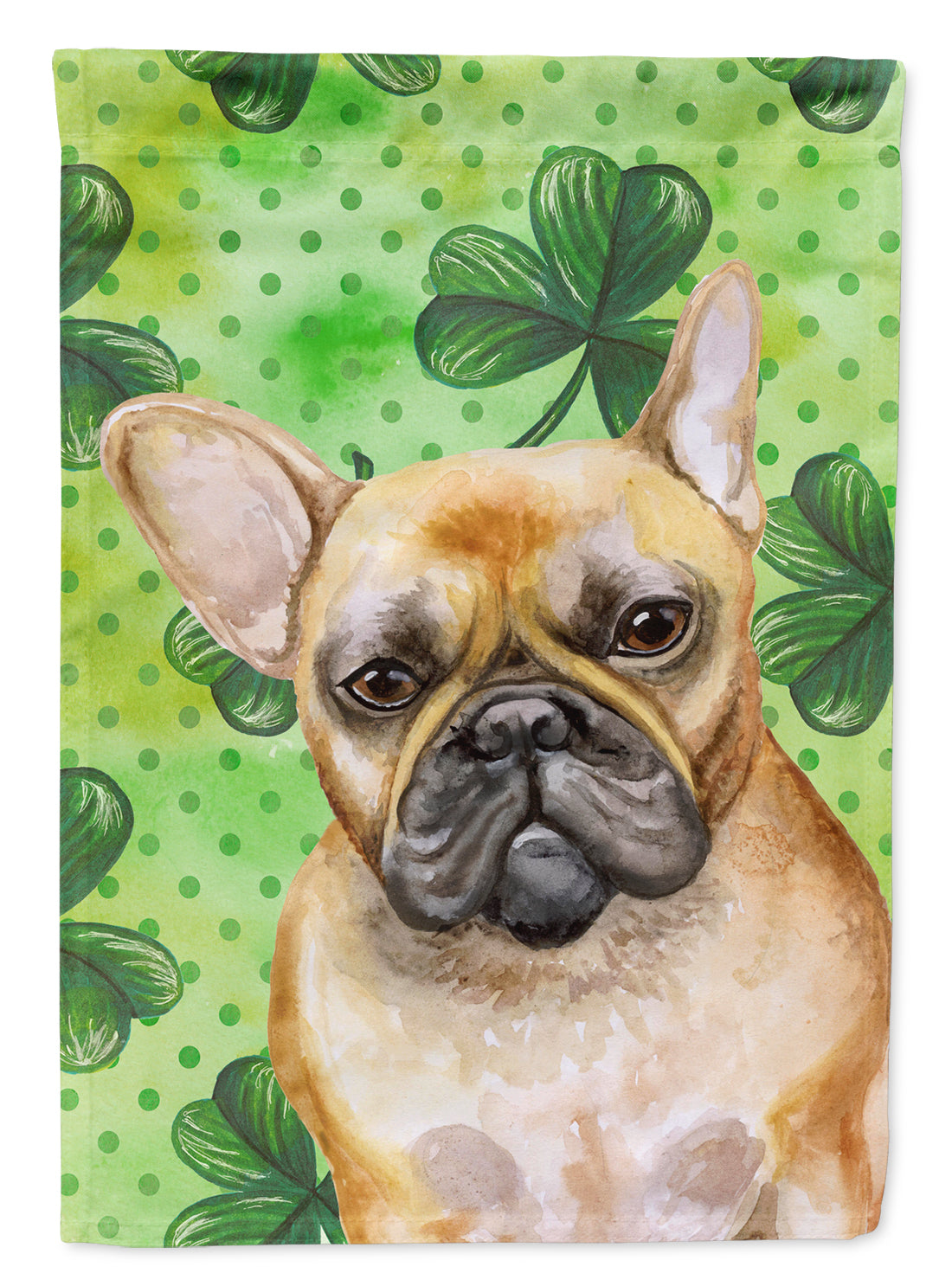 French Bulldog St Patrick's Flag Canvas House Size BB9862CHF  the-store.com.