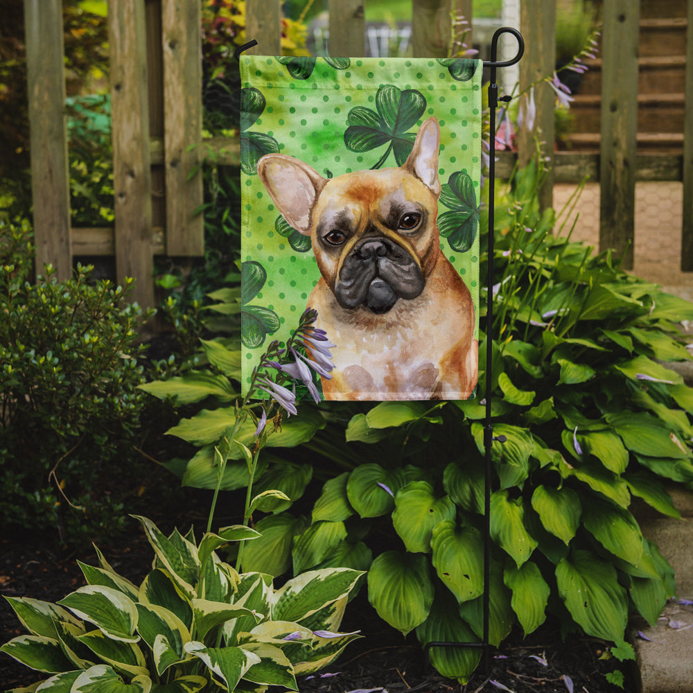 French Bulldog St Patrick's Flag Garden Size BB9862GF  the-store.com.