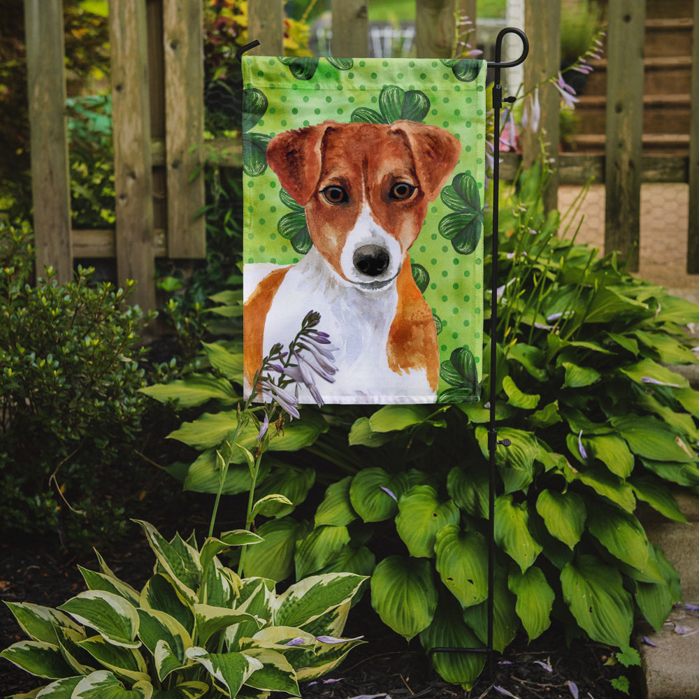 Jack Russell Terrier St Patrick's Flag Garden Size BB9863GF  the-store.com.