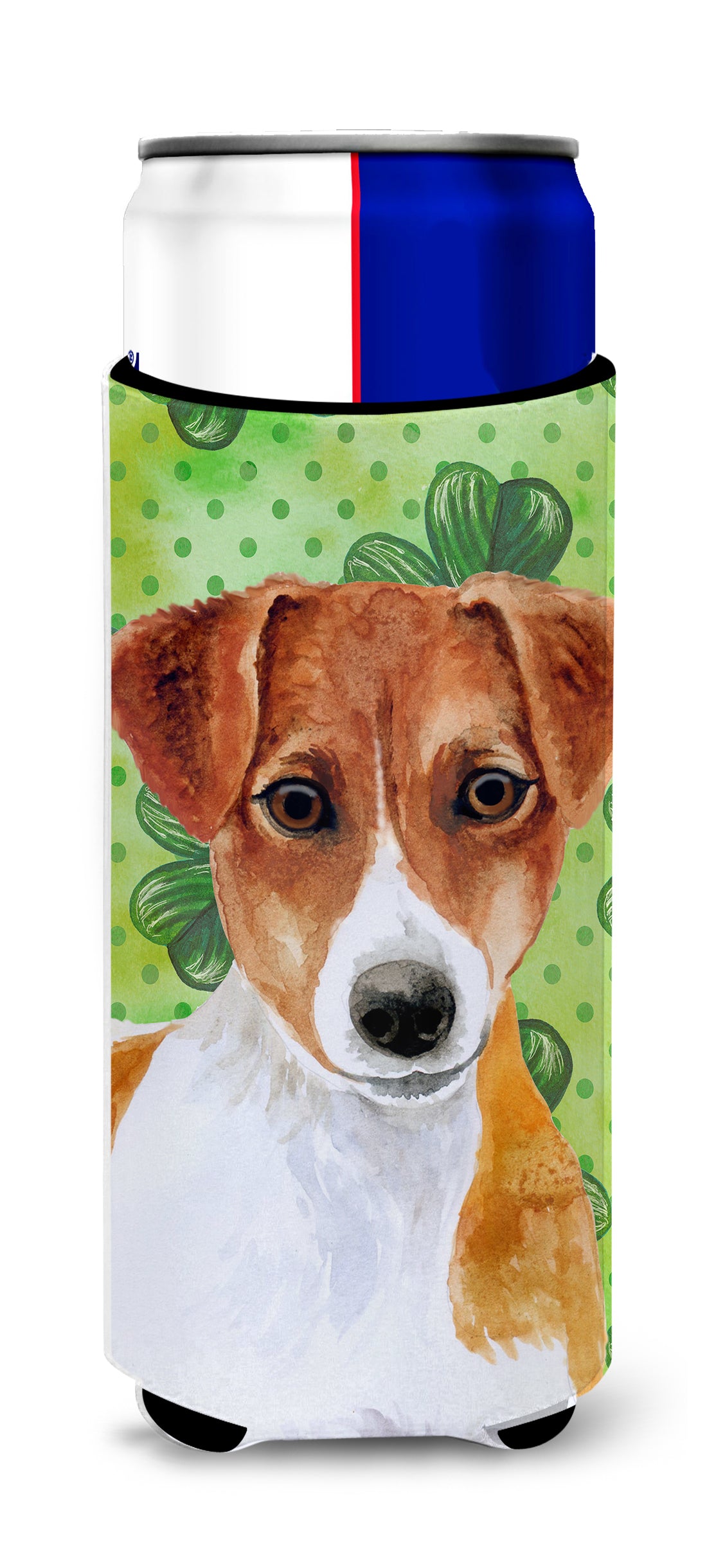 Jack Russell Terrier St Patrick's  Ultra Hugger for slim cans BB9863MUK  the-store.com.