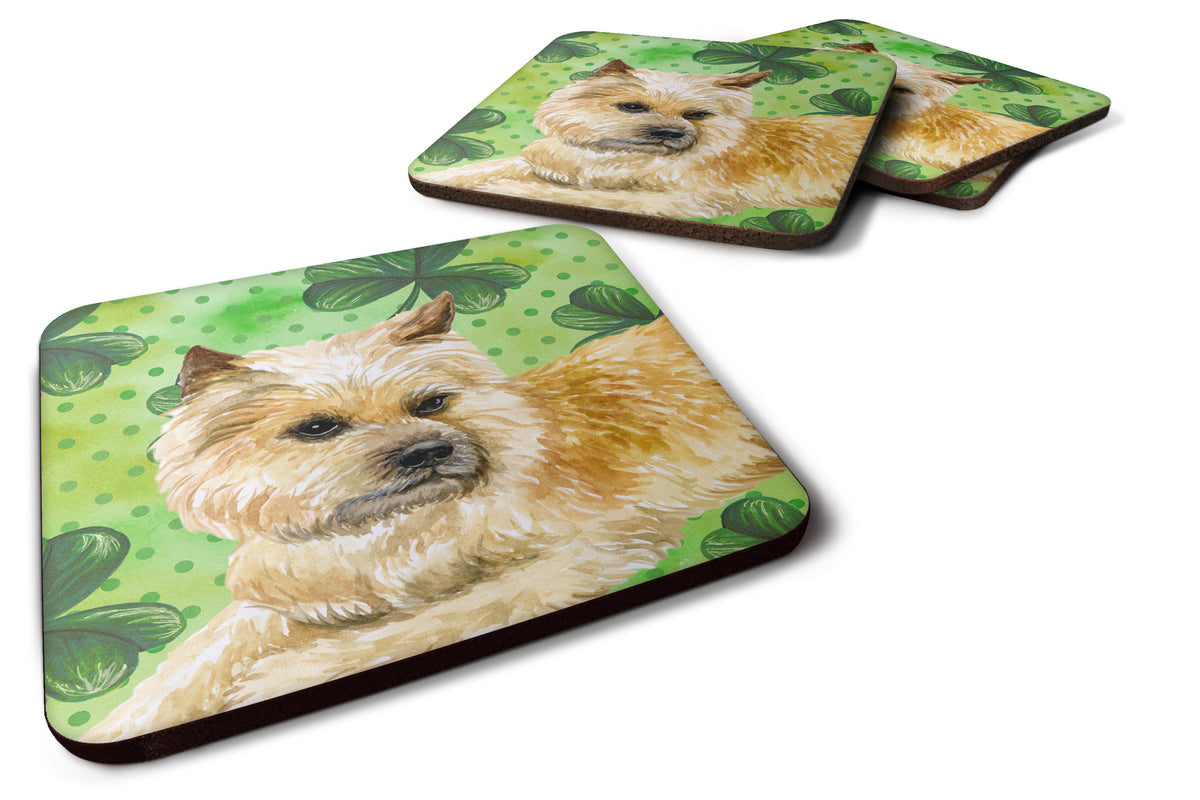 Cairn Terrier St Patrick&#39;s Foam Coaster Set of 4 BB9864FC - the-store.com