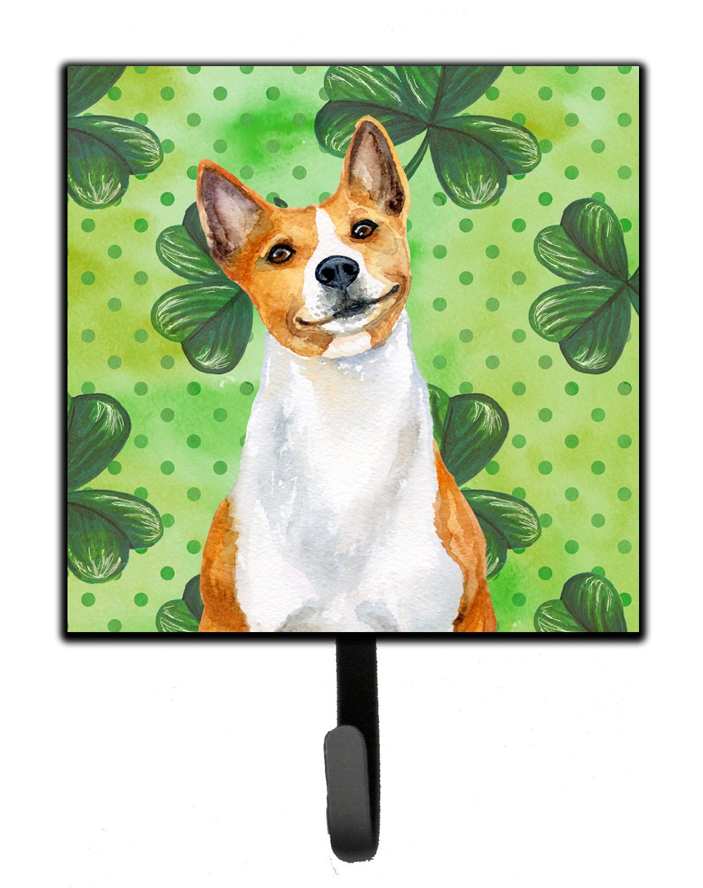 Basenji St Patrick&#39;s Leash or Key Holder BB9866SH4 by Caroline&#39;s Treasures