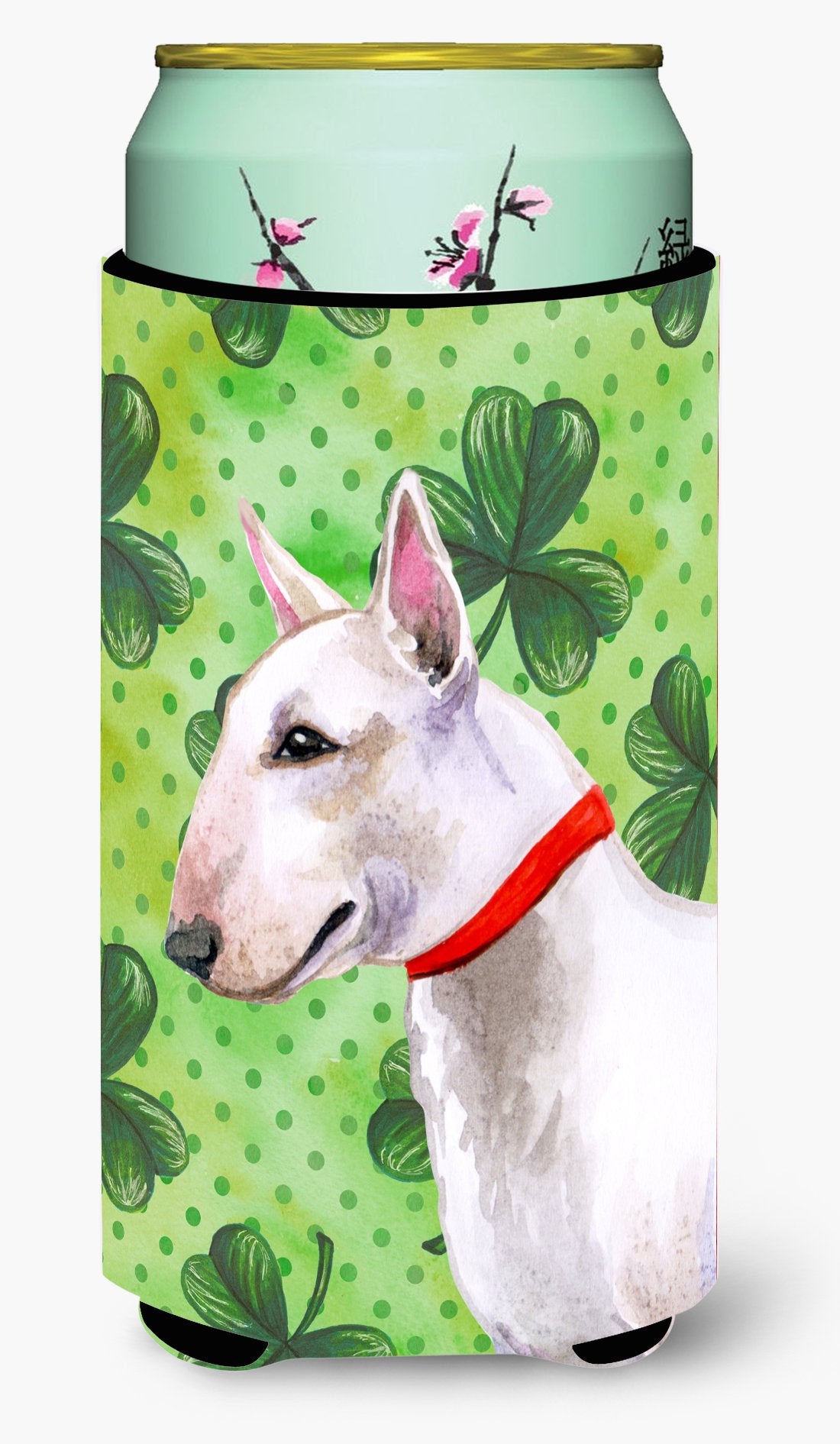 Bull Terrier St Patrick's Tall Boy Beverage Insulator Hugger BB9867TBC by Caroline's Treasures