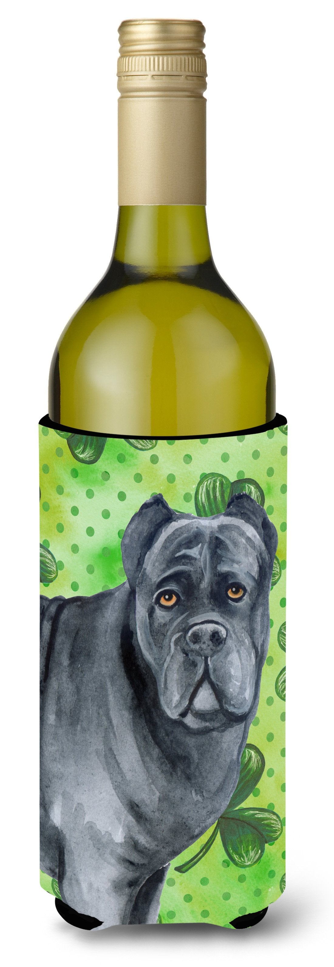 Cane Corso St Patrick's Wine Bottle Beverge Insulator Hugger BB9868LITERK by Caroline's Treasures