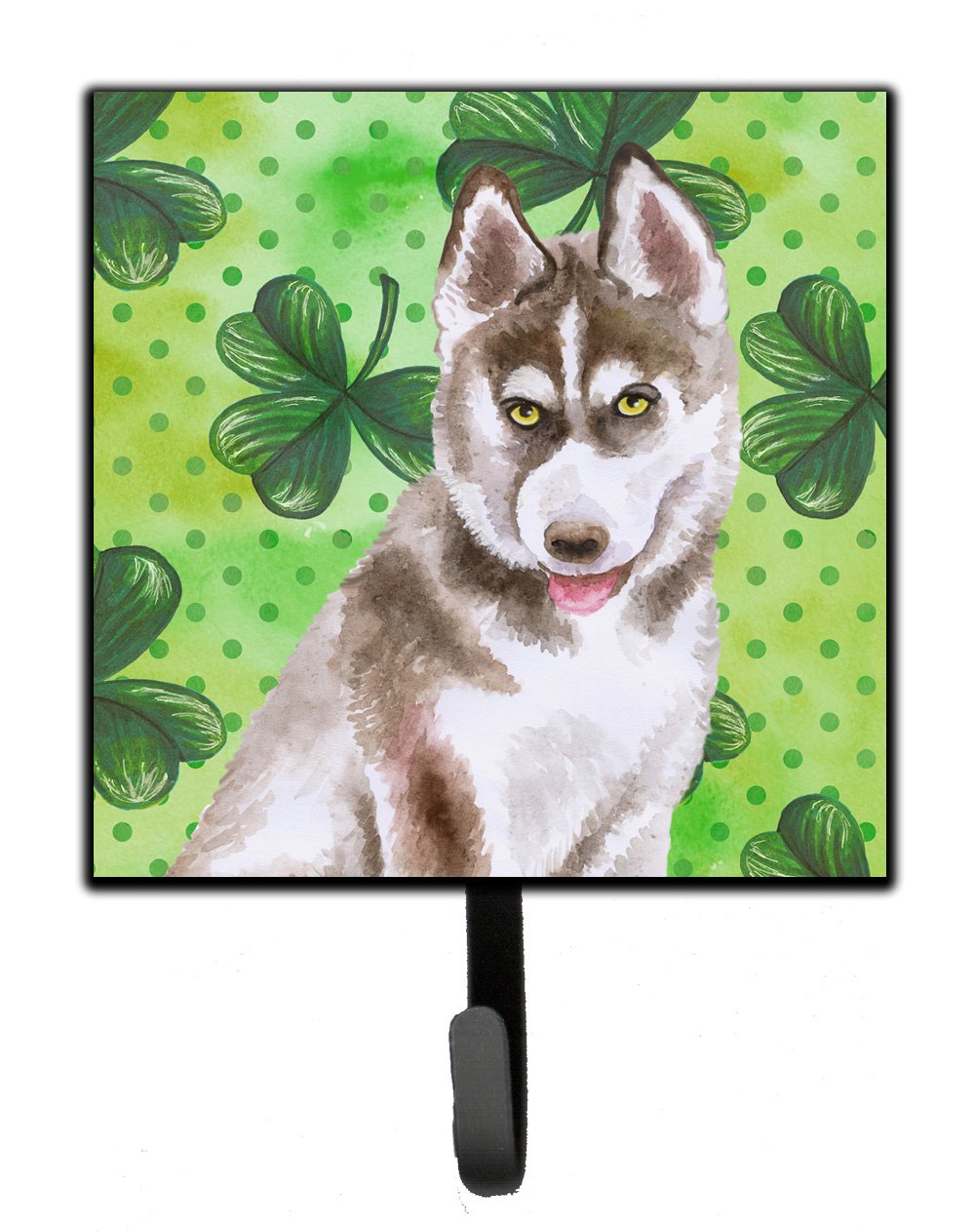 Siberian Husky Grey St Patrick's Leash or Key Holder BB9870SH4 by Caroline's Treasures