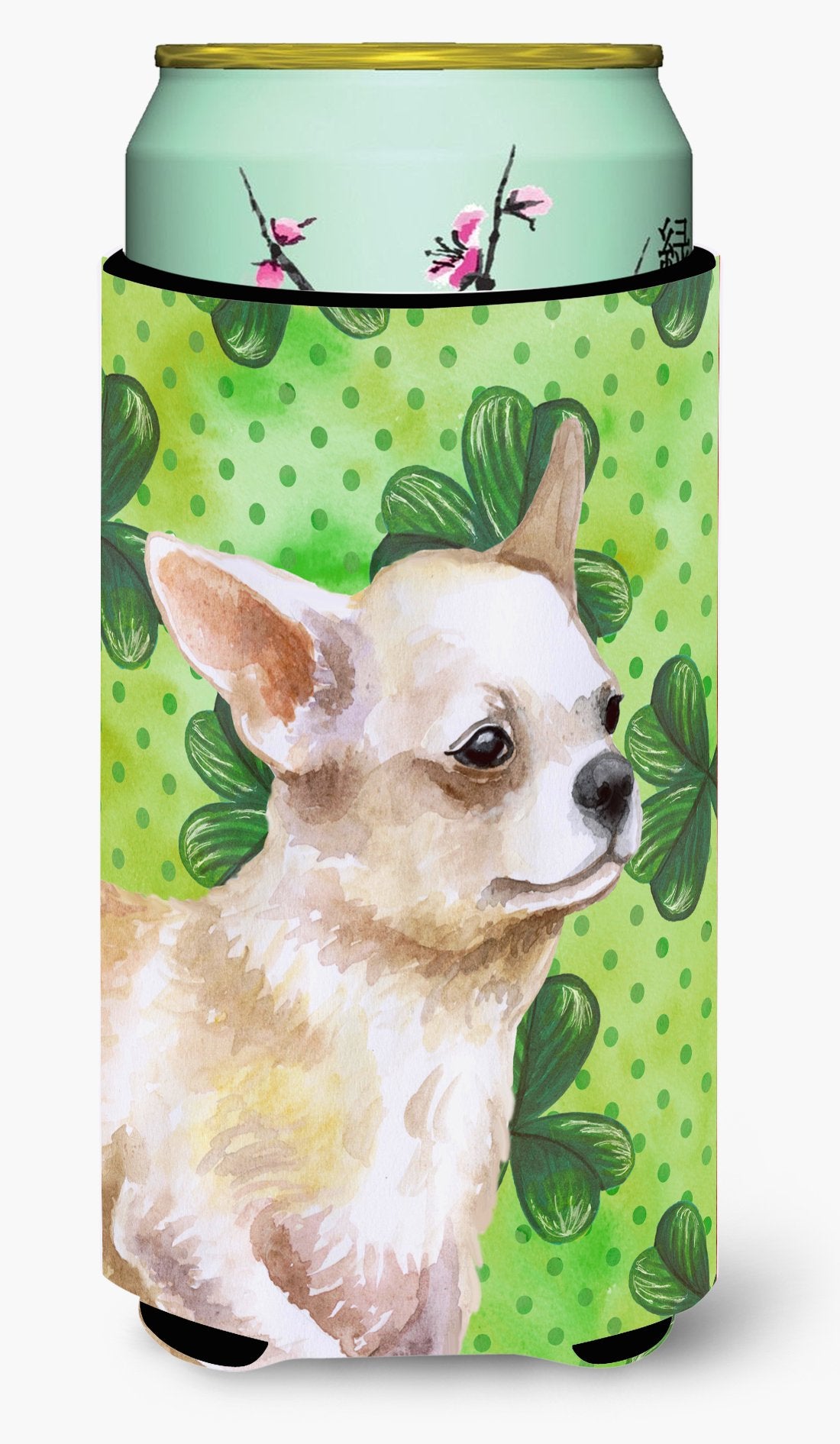 Chihuahua Leg up St Patrick's Tall Boy Beverage Insulator Hugger BB9871TBC by Caroline's Treasures