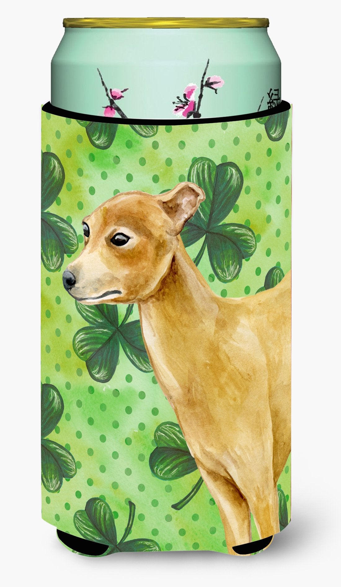 Italian Greyhound St Patrick&#39;s Tall Boy Beverage Insulator Hugger BB9872TBC by Caroline&#39;s Treasures