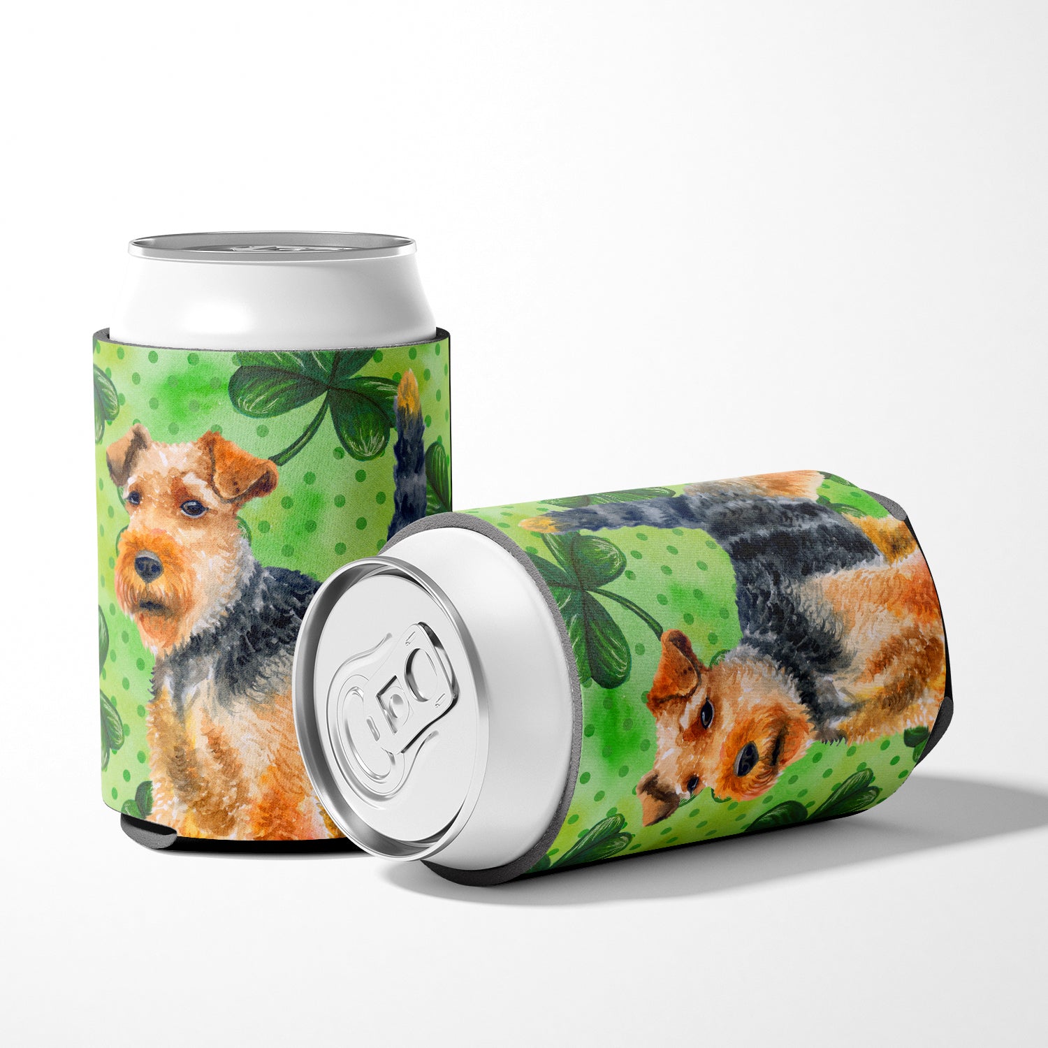 Welsh Terrier St Patrick's Can or Bottle Hugger BB9874CC  the-store.com.