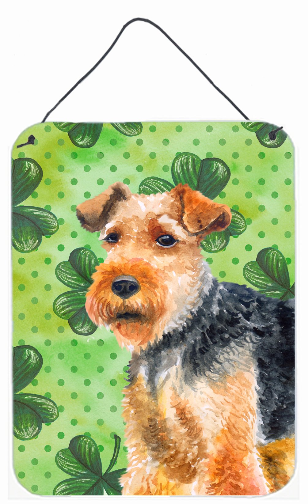 Welsh Terrier St Patrick&#39;s Wall or Door Hanging Prints BB9874DS1216 by Caroline&#39;s Treasures