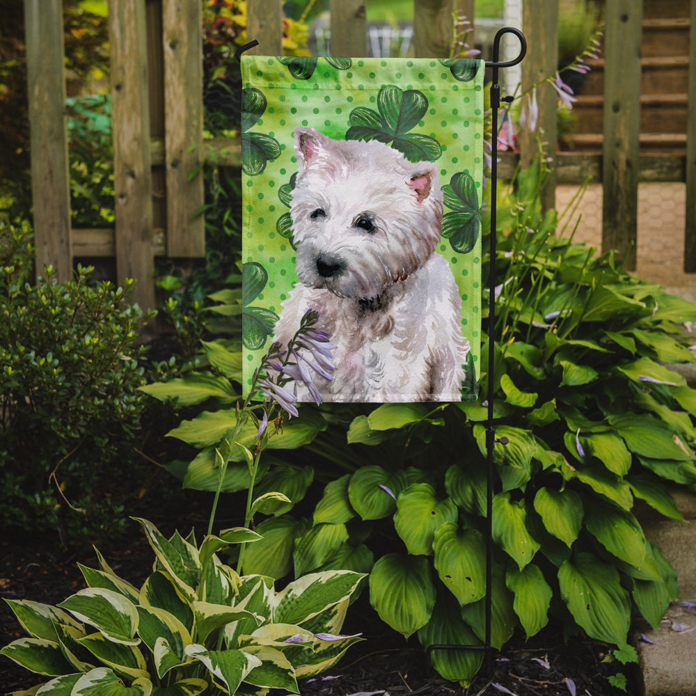 Westie St Patrick's Flag Garden Size BB9875GF  the-store.com.