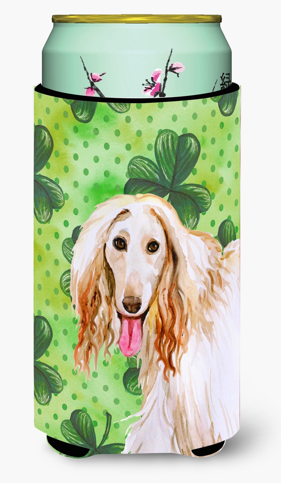 Afghan Hound St Patrick's Tall Boy Beverage Insulator Hugger BB9876TBC by Caroline's Treasures