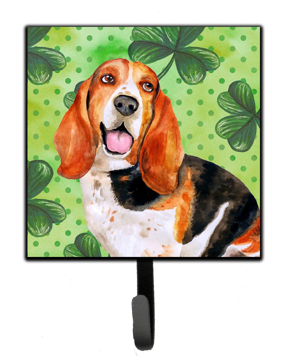 Basset Hound St Patrick&#39;s Leash or Key Holder BB9878SH4 by Caroline&#39;s Treasures