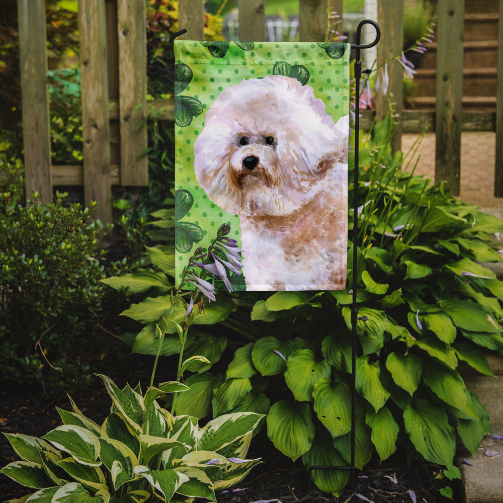 Bichon Frise #2 St Patrick's Flag Garden Size BB9879GF  the-store.com.