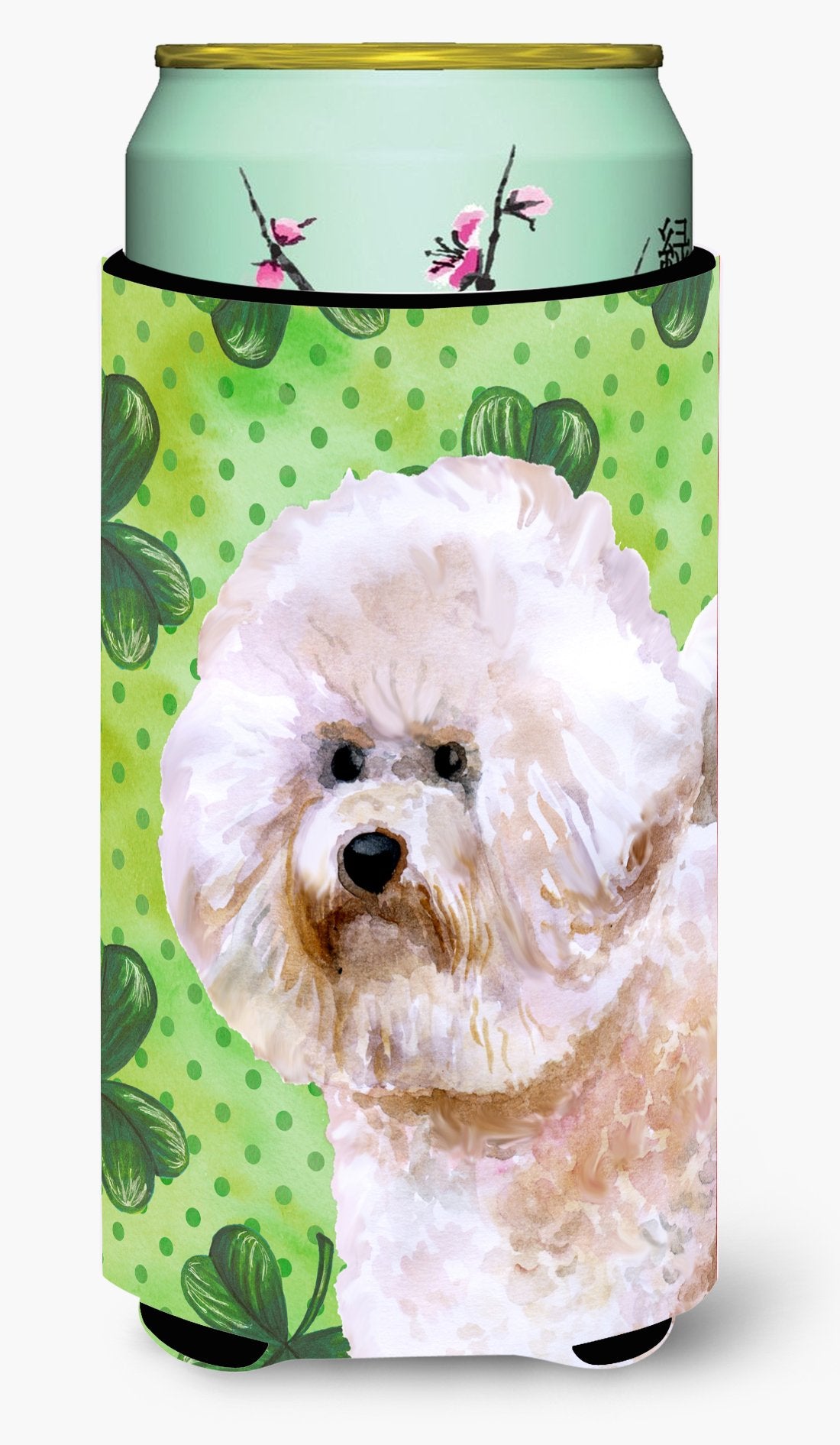 Bichon Frise #2 St Patrick's Tall Boy Beverage Insulator Hugger BB9879TBC by Caroline's Treasures