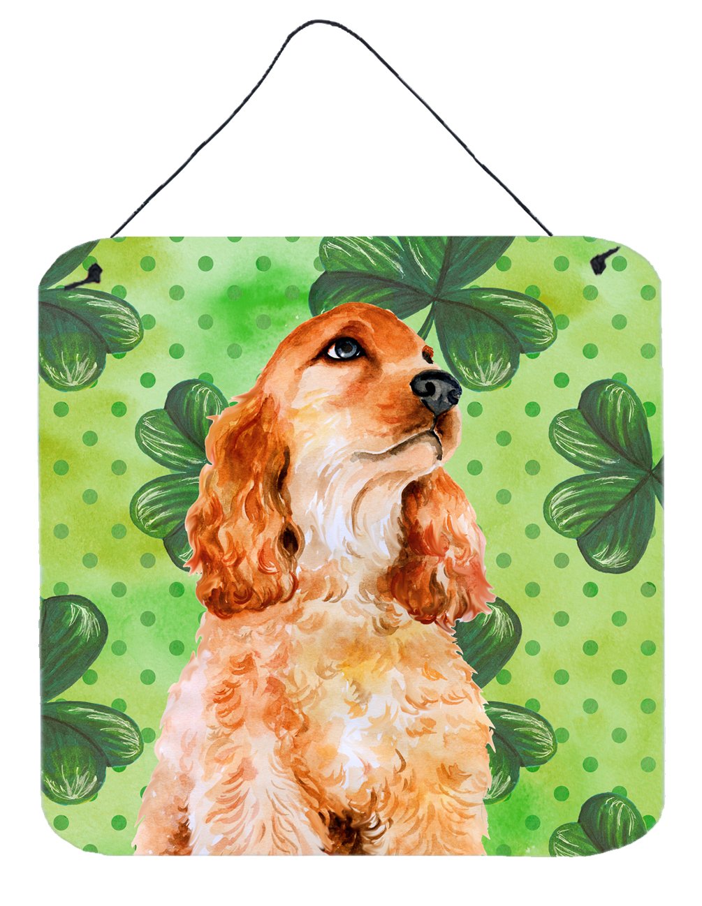 Cocker Spaniel St Patrick's Wall or Door Hanging Prints BB9880DS66 by Caroline's Treasures