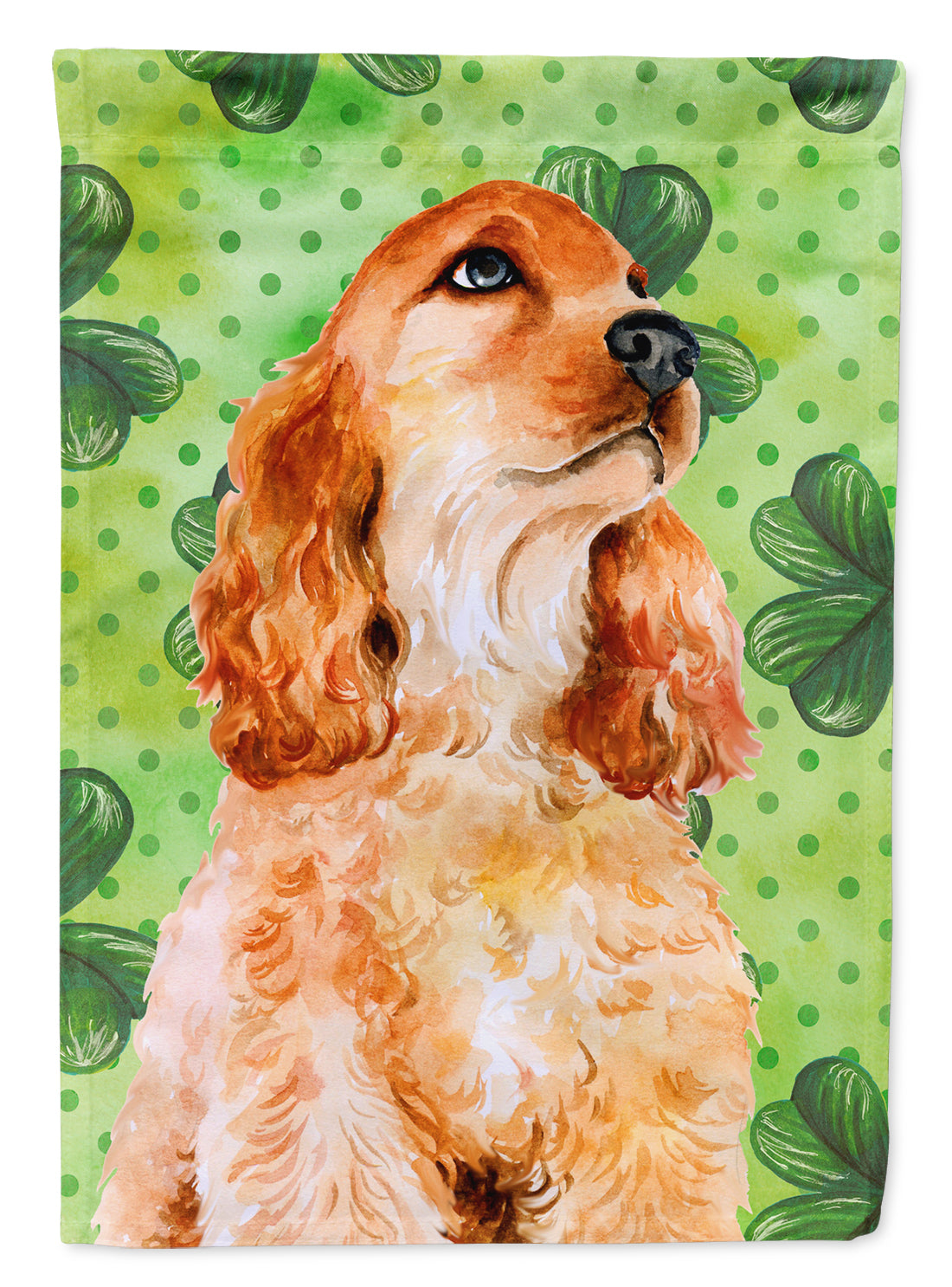 Cocker Spaniel St Patrick's Flag Garden Size BB9880GF  the-store.com.