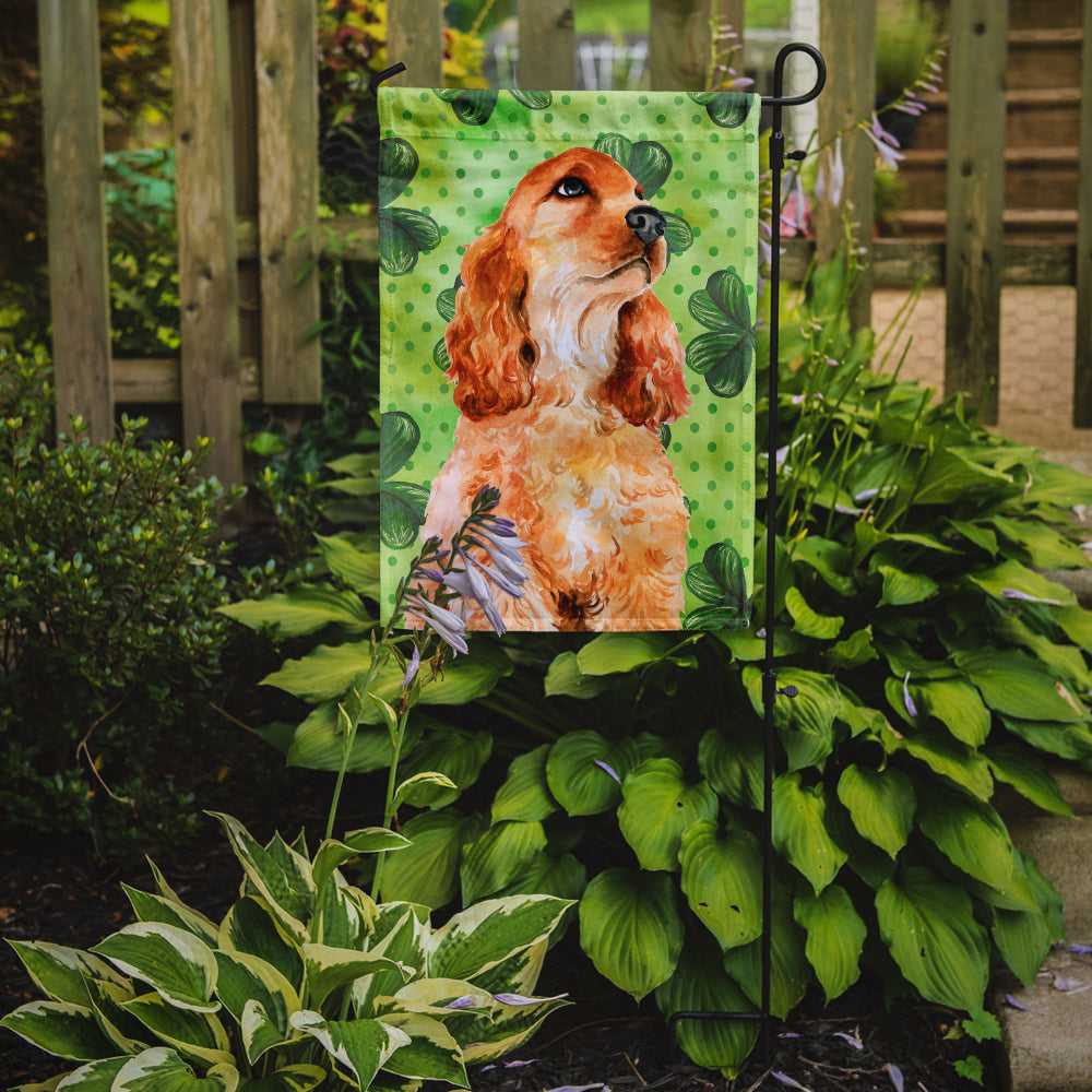 Cocker Spaniel St Patrick's Flag Garden Size BB9880GF  the-store.com.